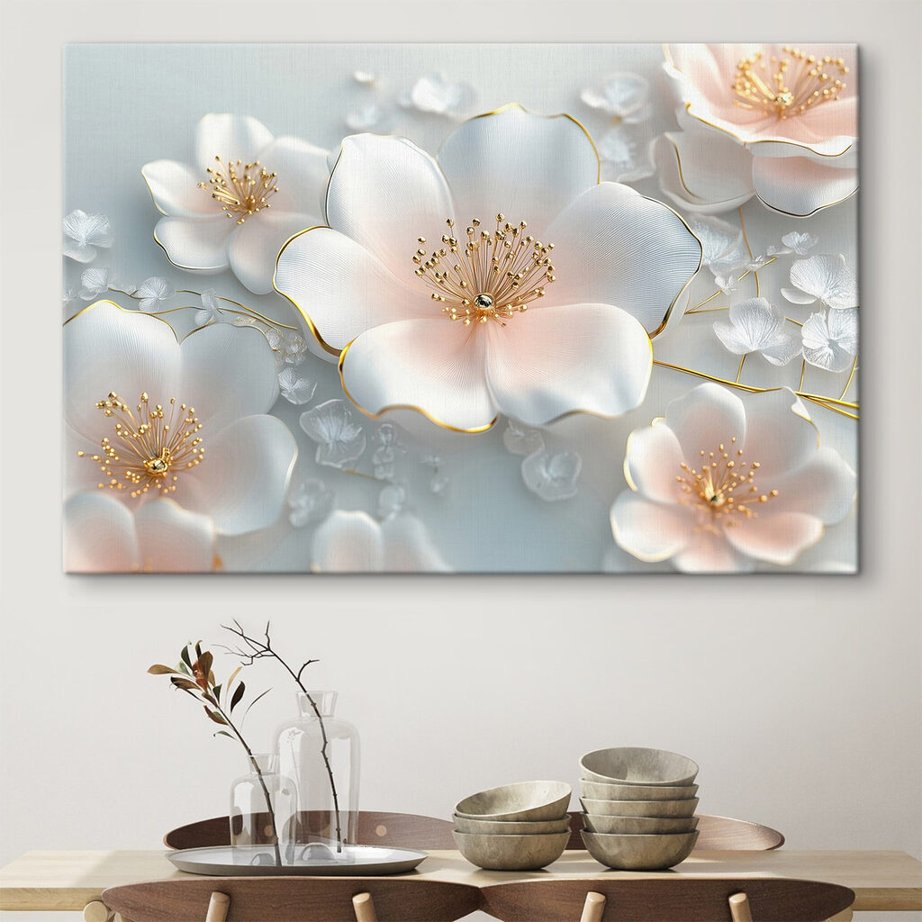 Flores com estames dourados — interior 3