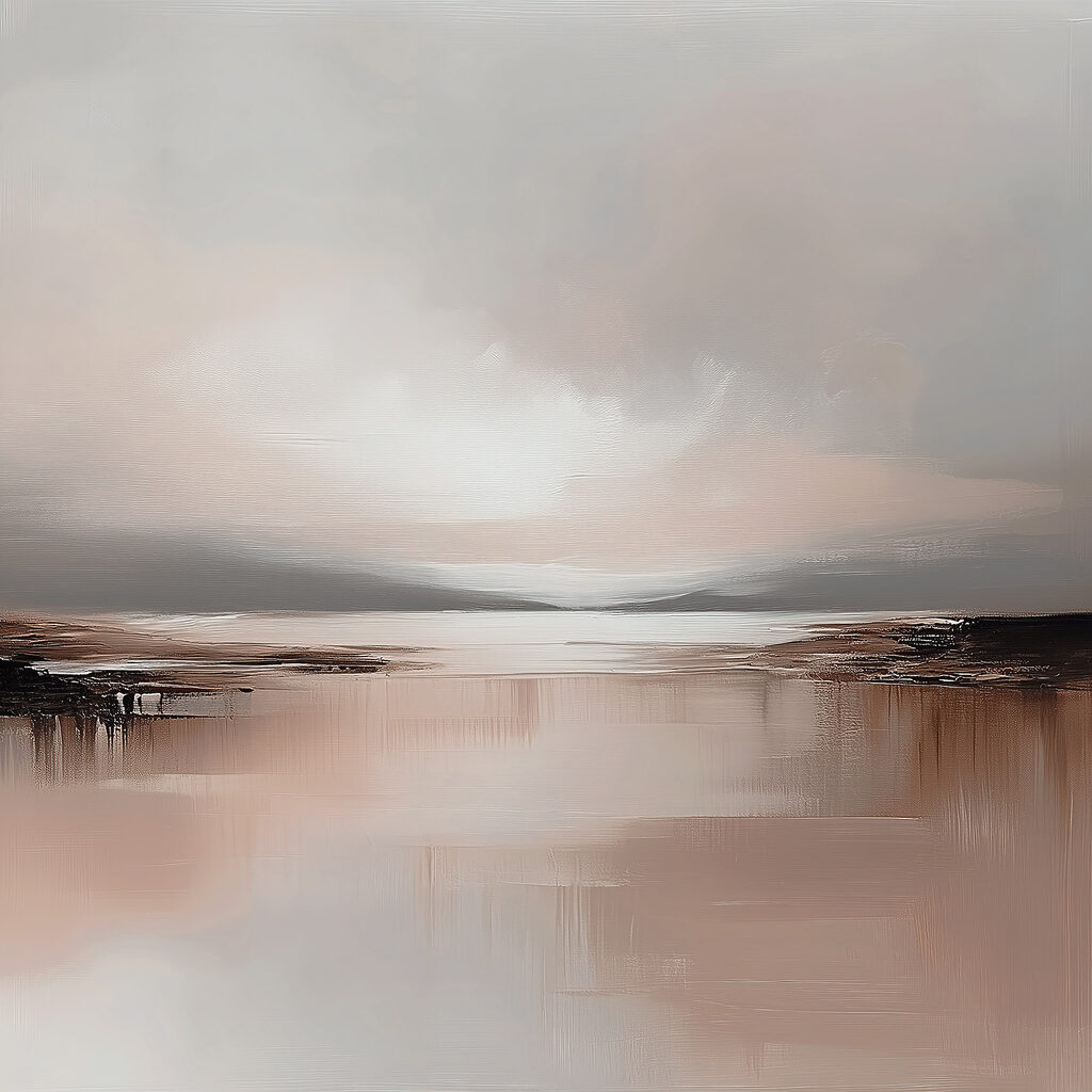 Lago em silêncio rosado — design completo