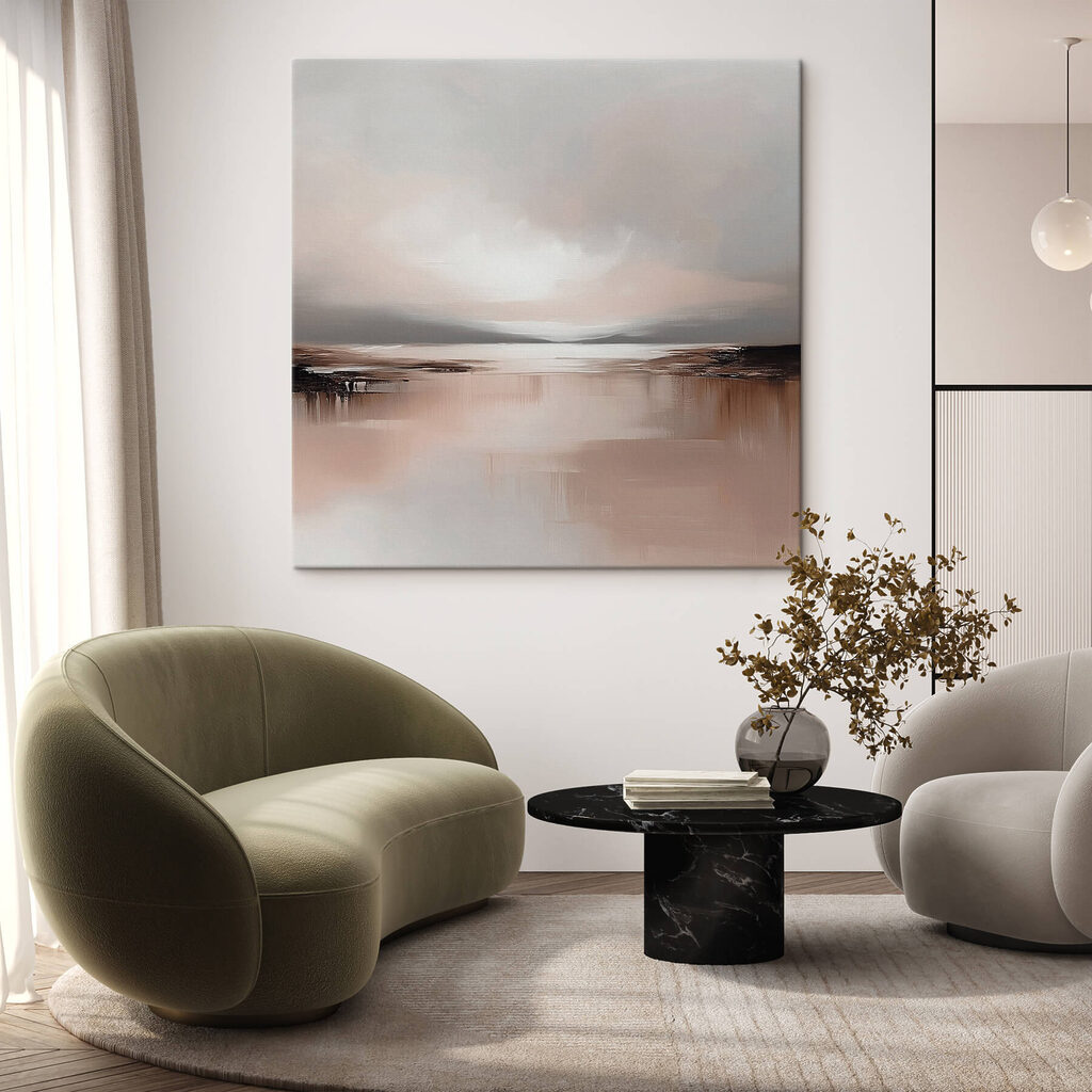 Lago em silêncio rosado — interior 2