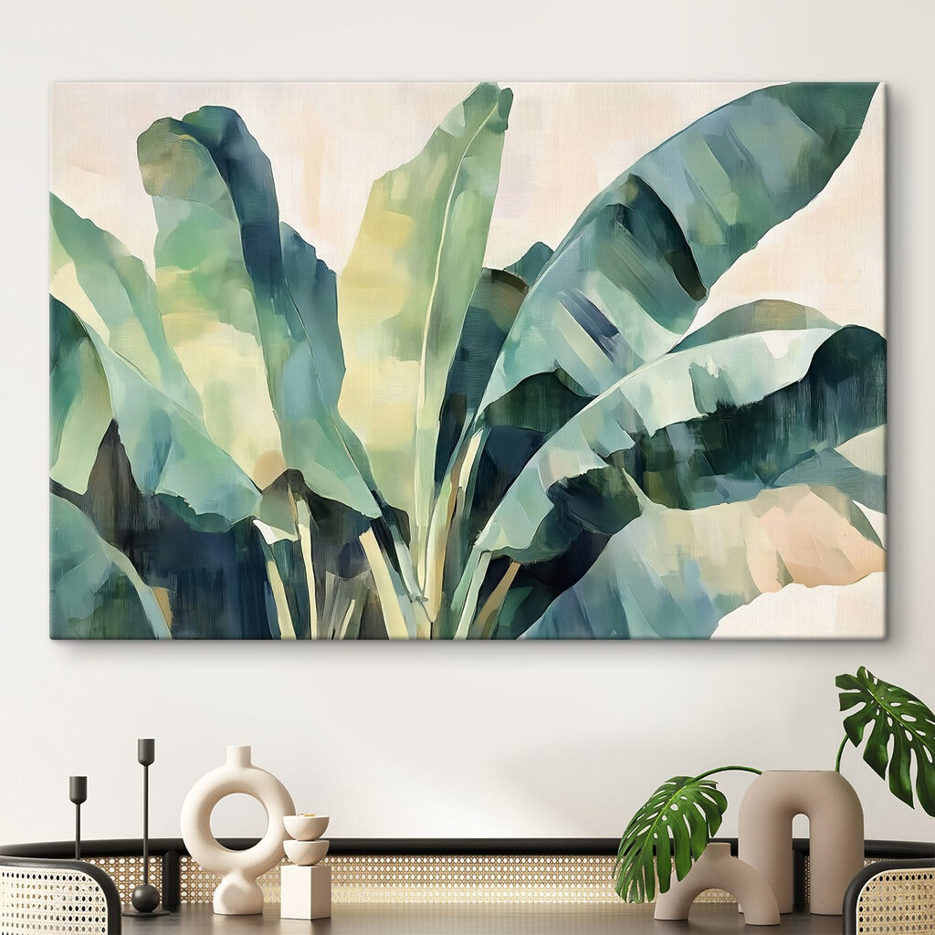Leque de folhas largas — interior 1