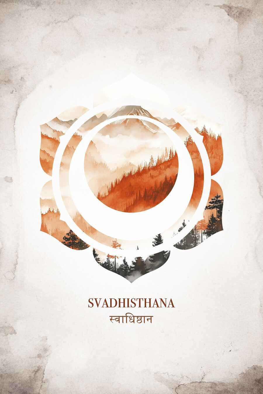 Chakra sacral laranja — design completo