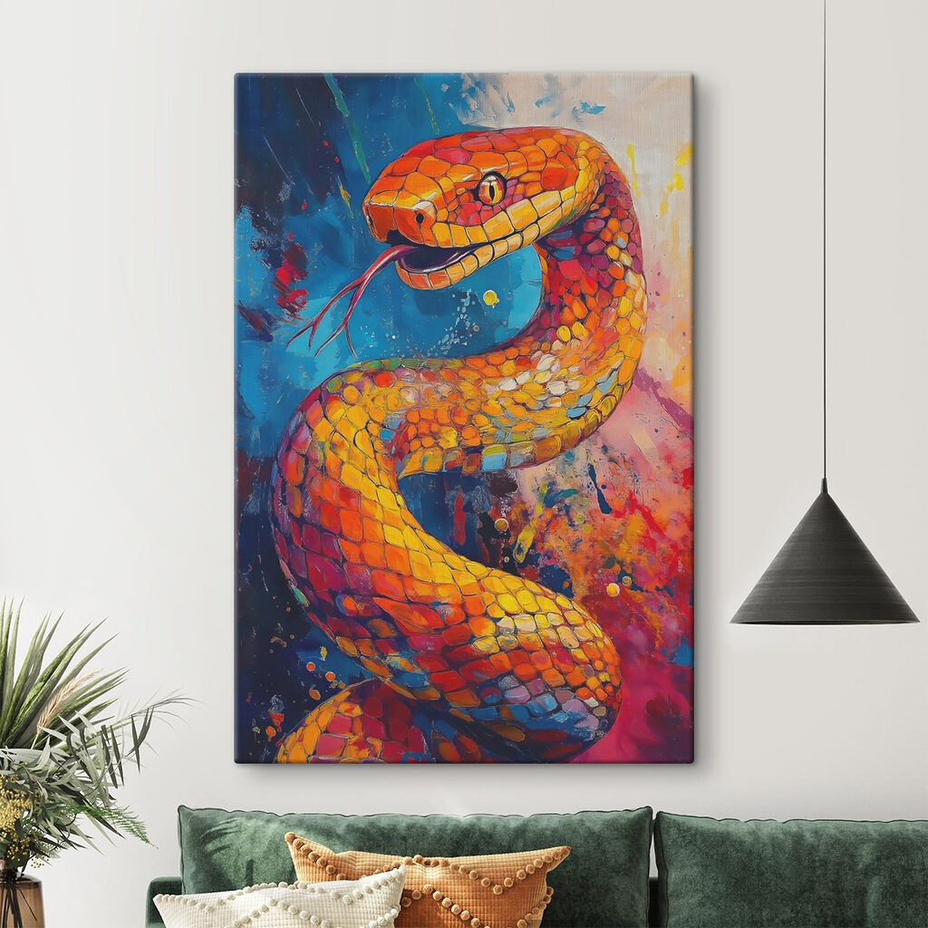 Cobra em cores vivas — interior 1