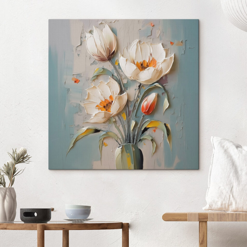Tulipas em tinta solta — interior 2