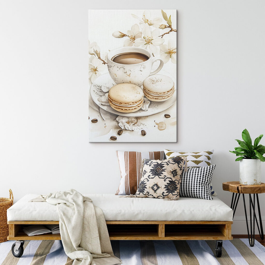 Café com flores brancas — interior 2