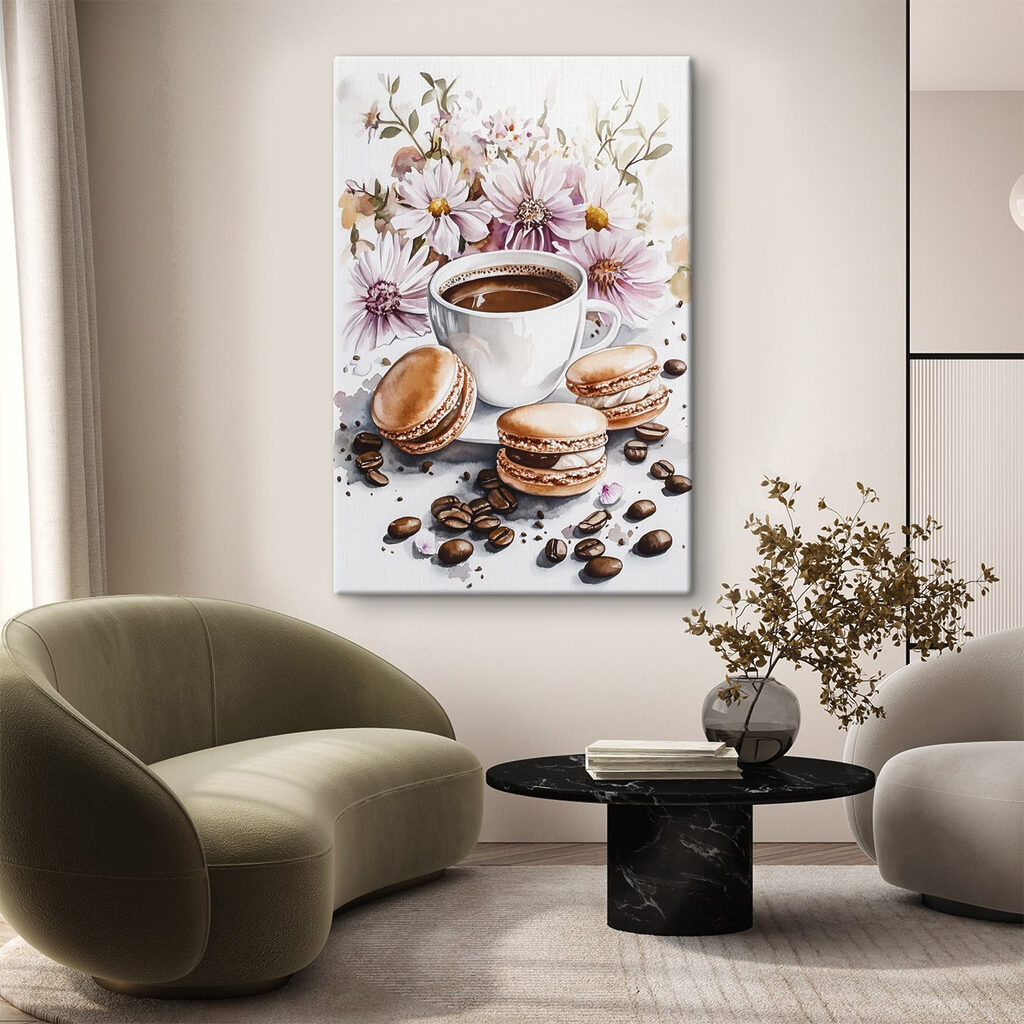 Café entre margaridas cor-de-rosa — interior 2