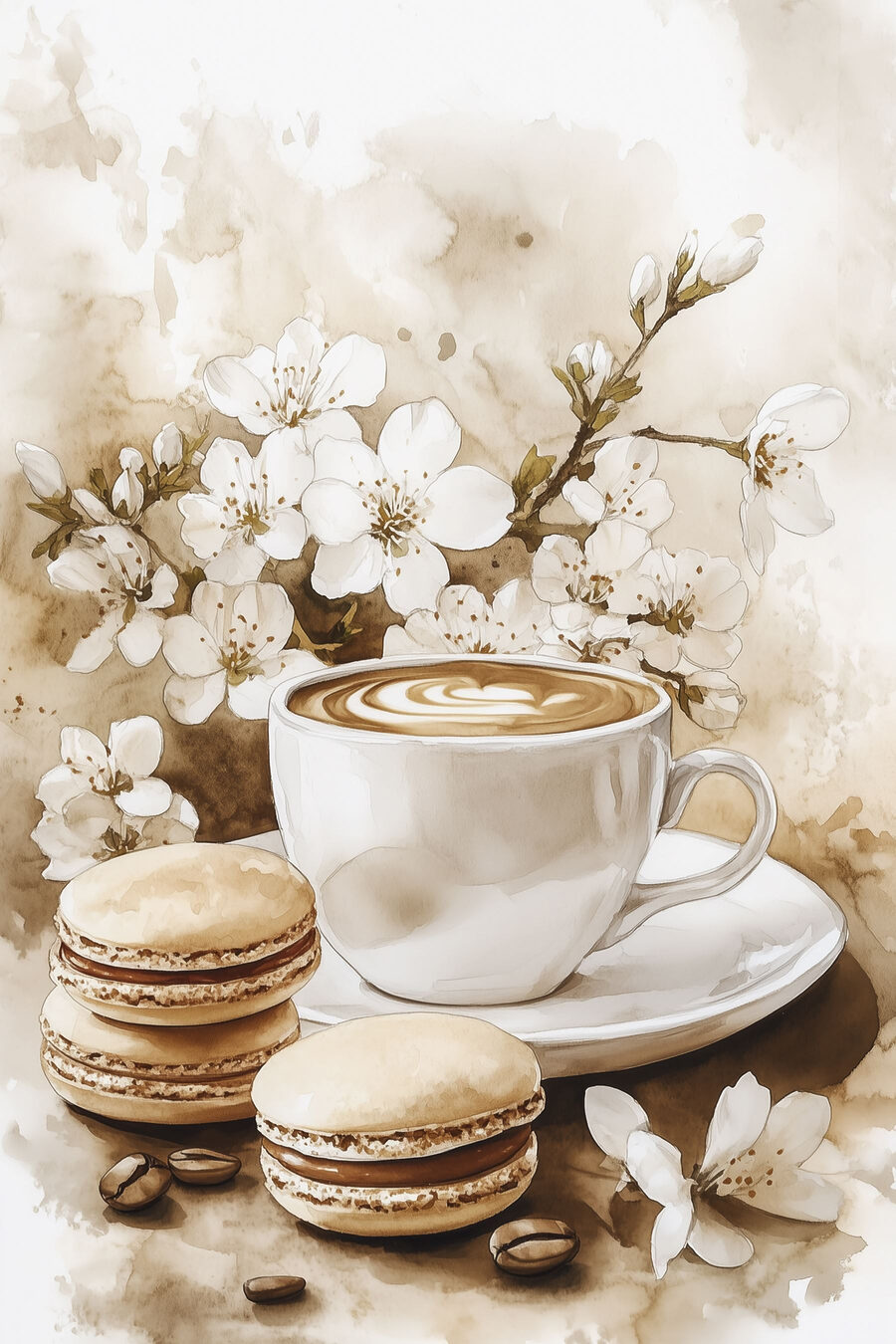 Café com biscoitos — design completo