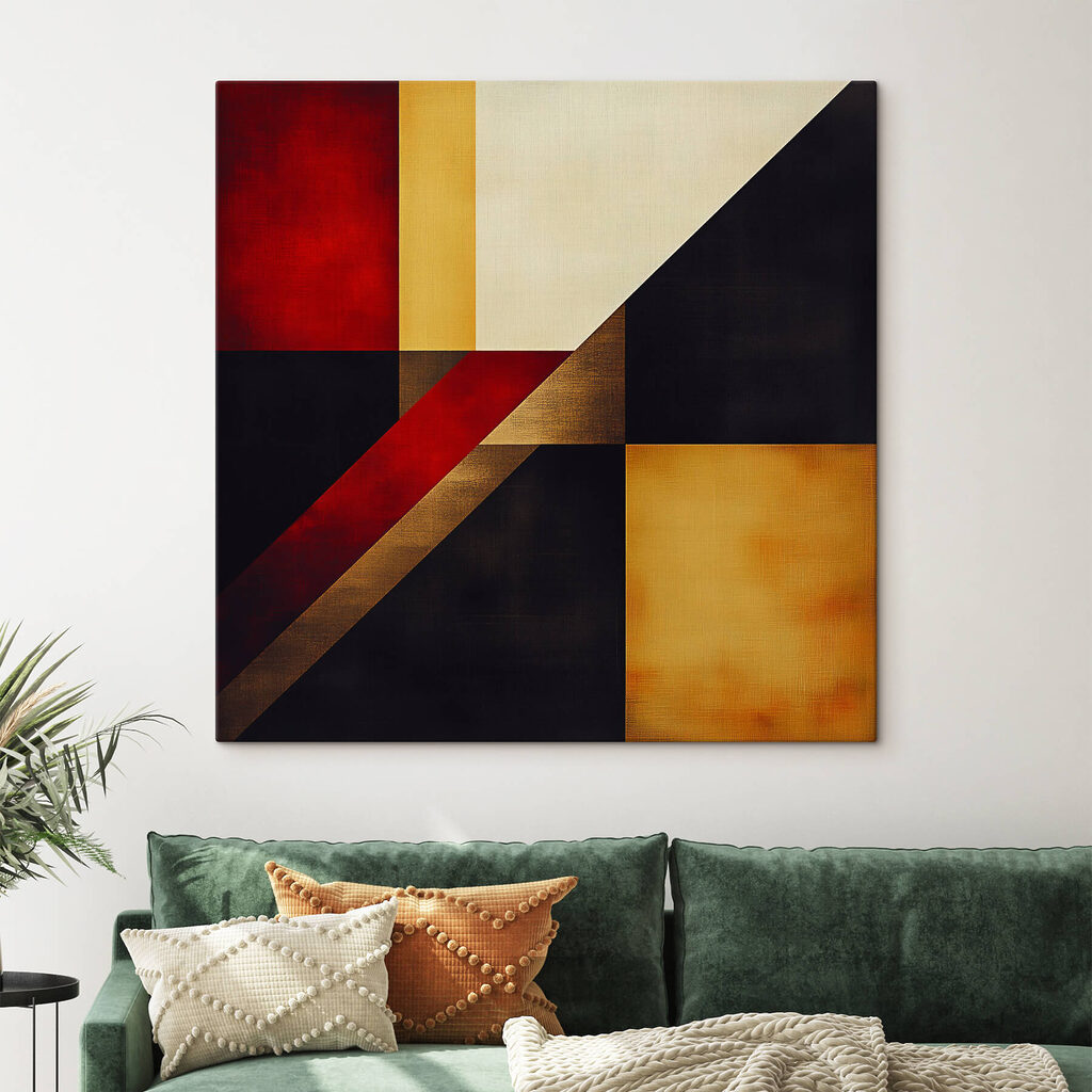 Diagonais em tons quentes — interior 1