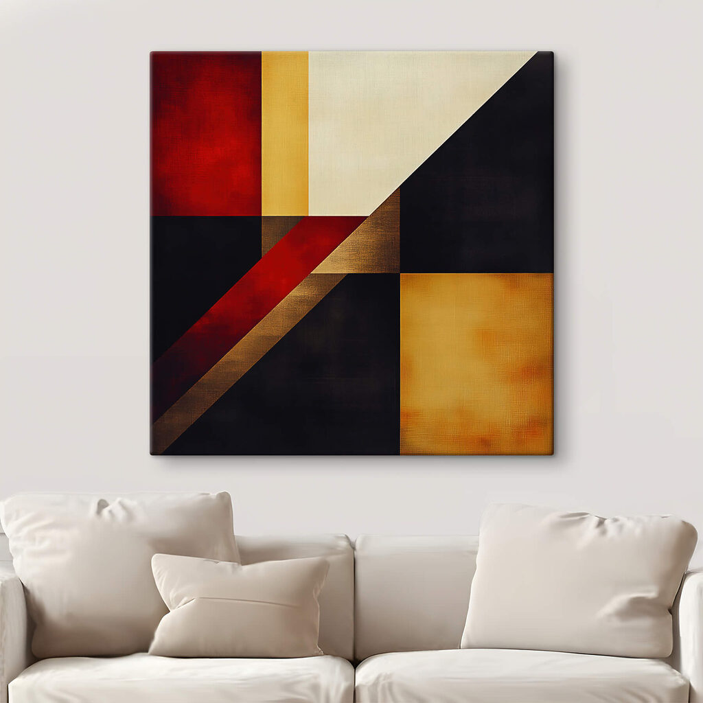 Diagonais em tons quentes — interior 3