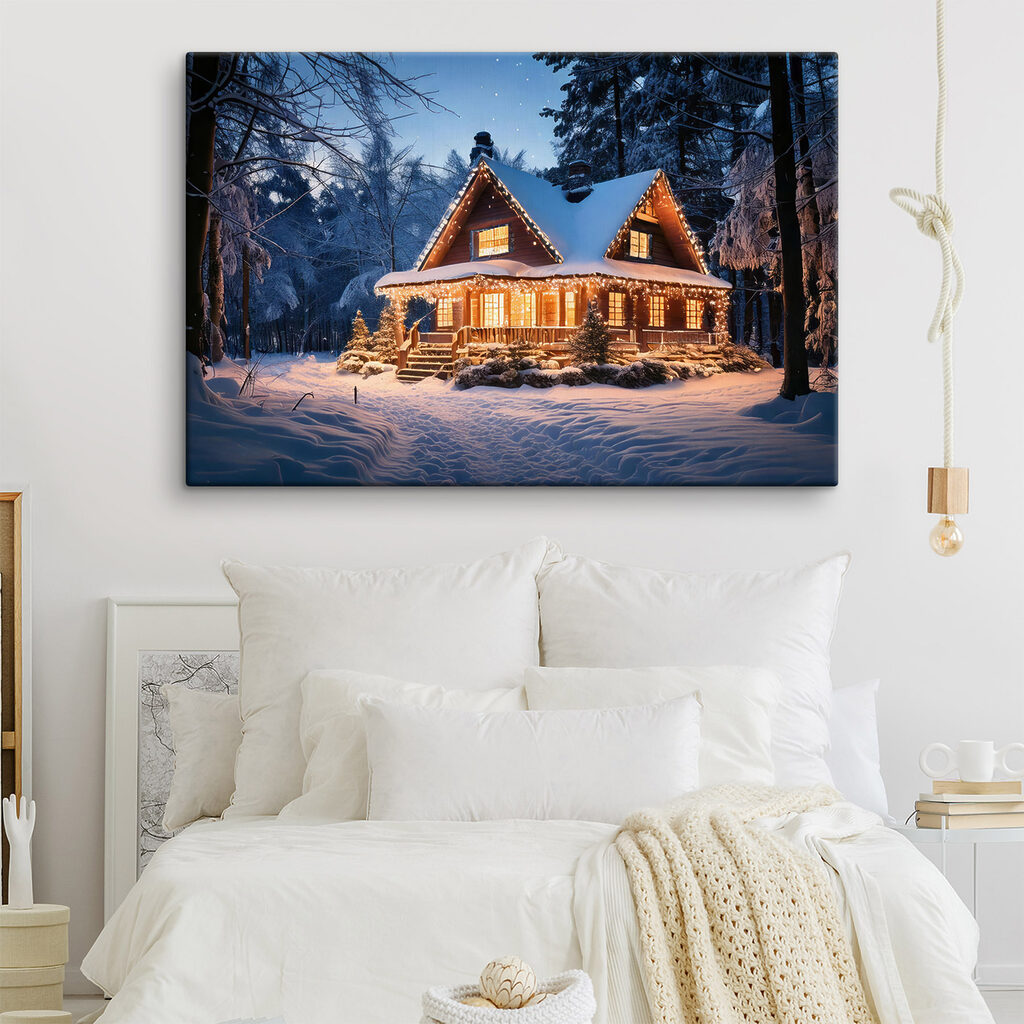 Casa natalícia na neve — interior 1