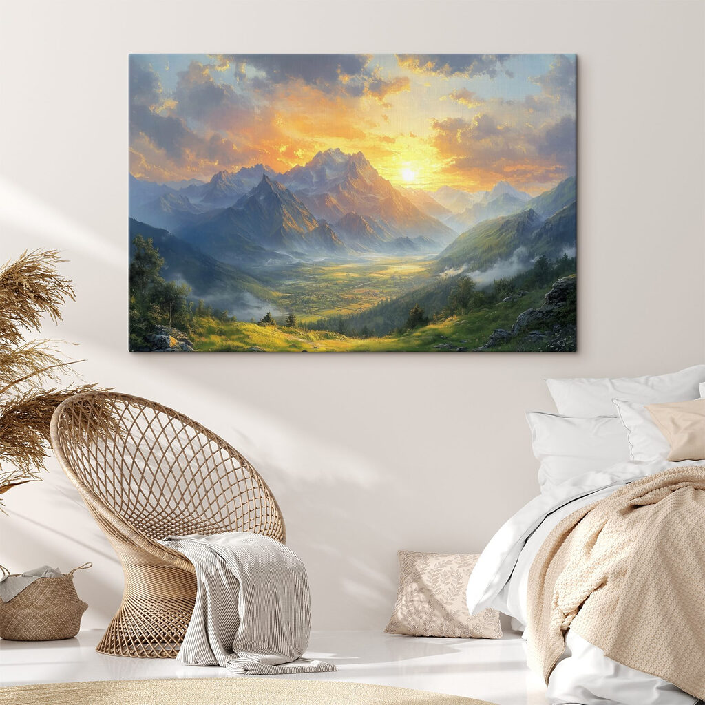 Sol dourado sobre montanhas — interior 2