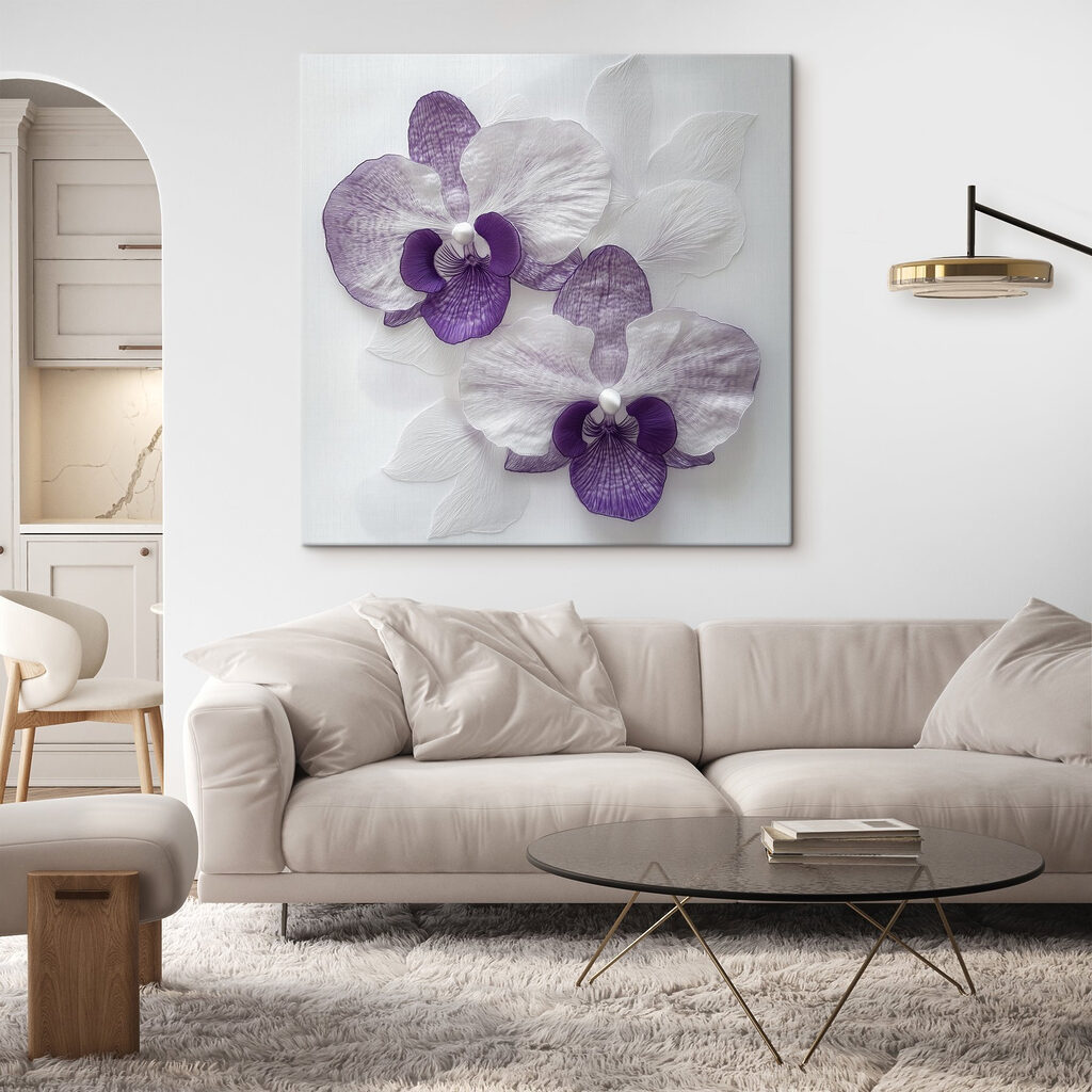 Orquídeas com veios roxos — interior 2