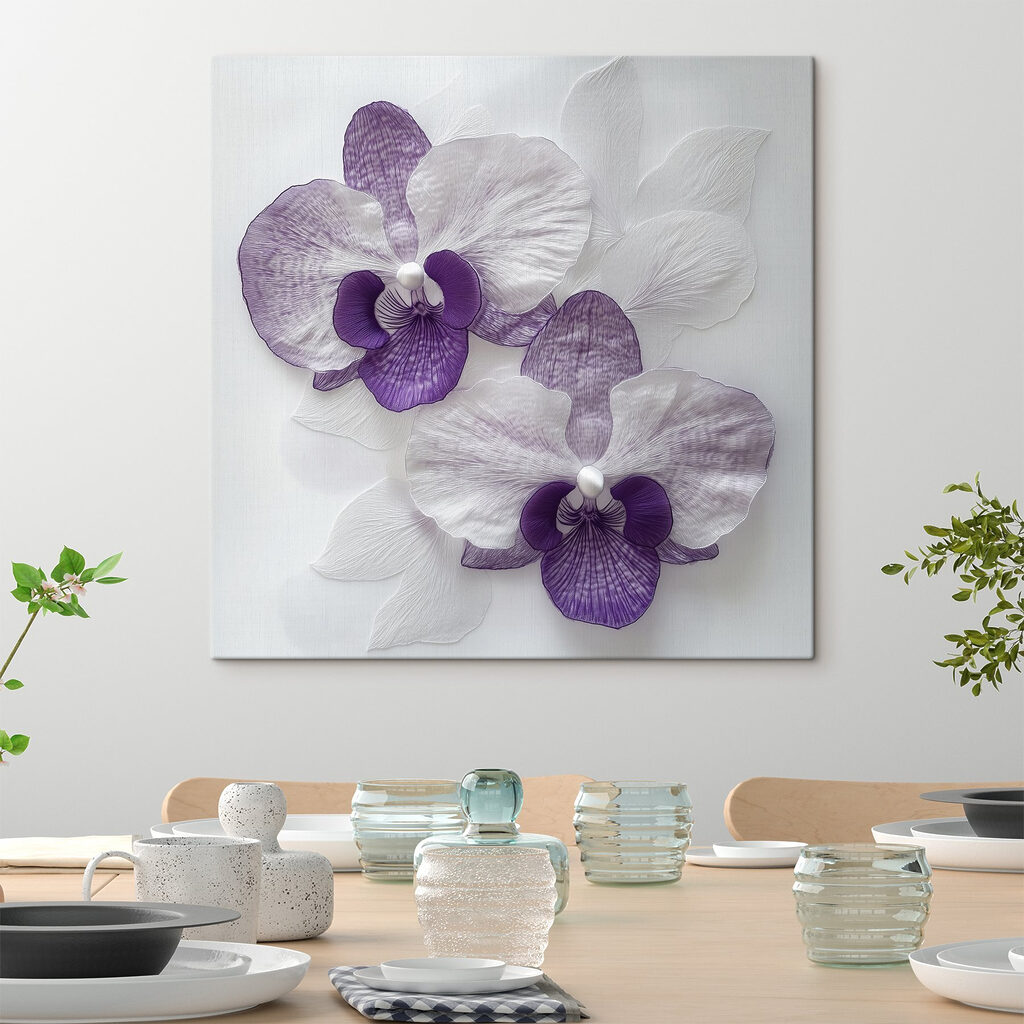 Orquídeas com veios roxos — interior 3