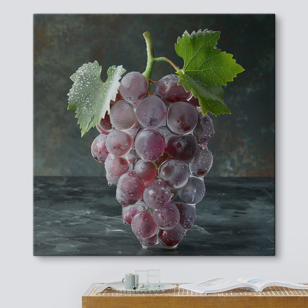 Uvas roxas na névoa — interior 3