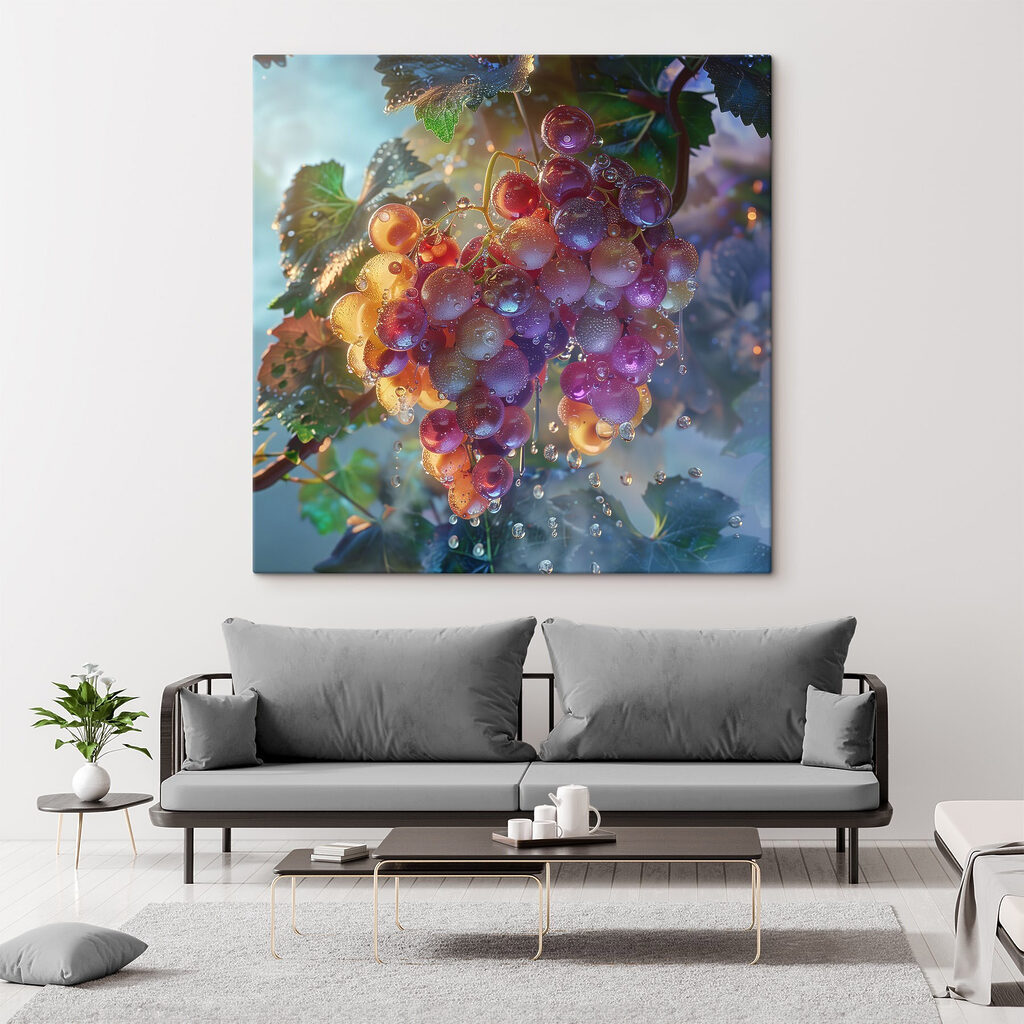 Uvas com tinta colorida — interior 2