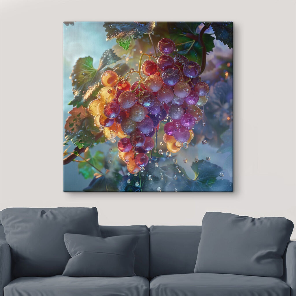Uvas com tinta colorida — interior 3