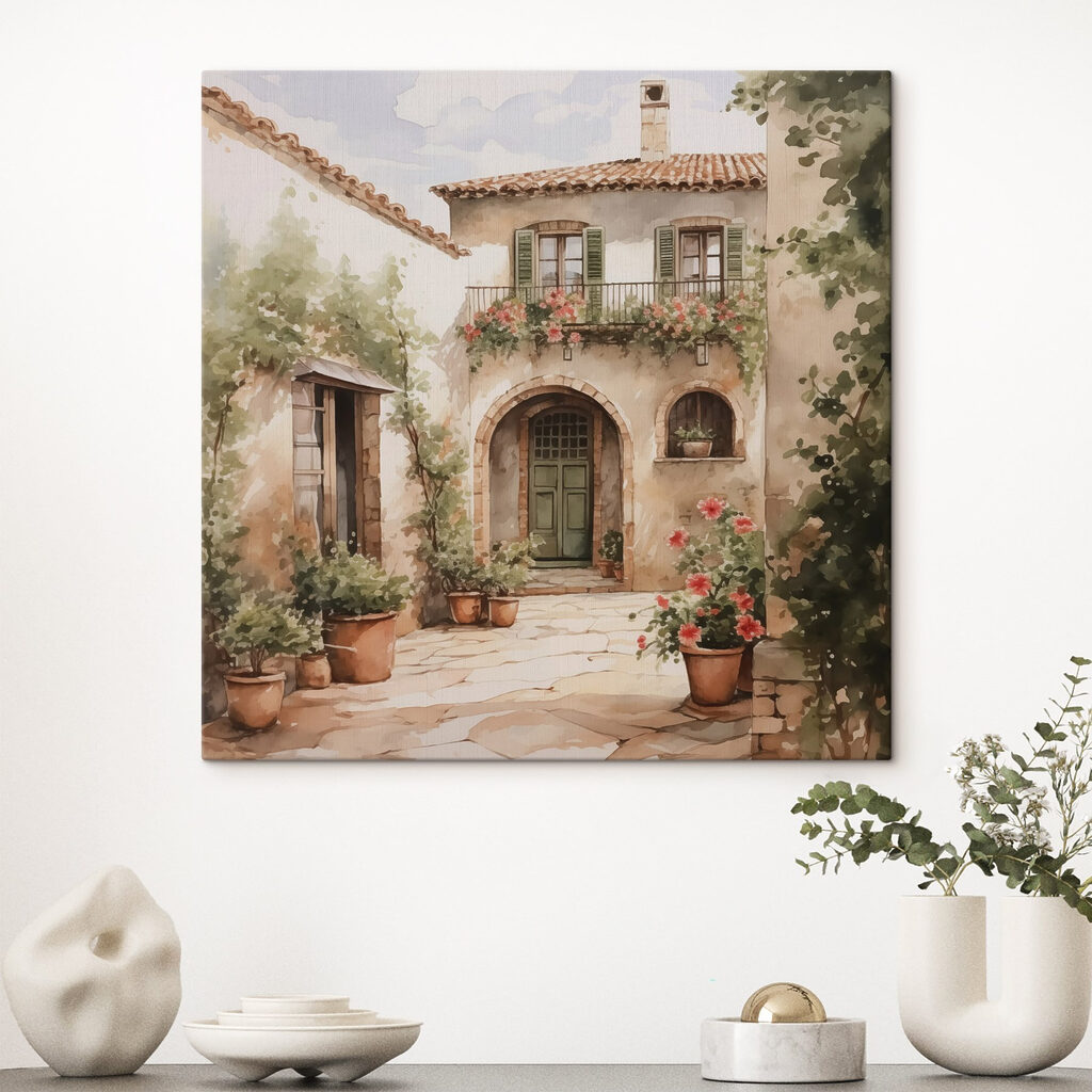 Pátio em verde-oliva — interior 1