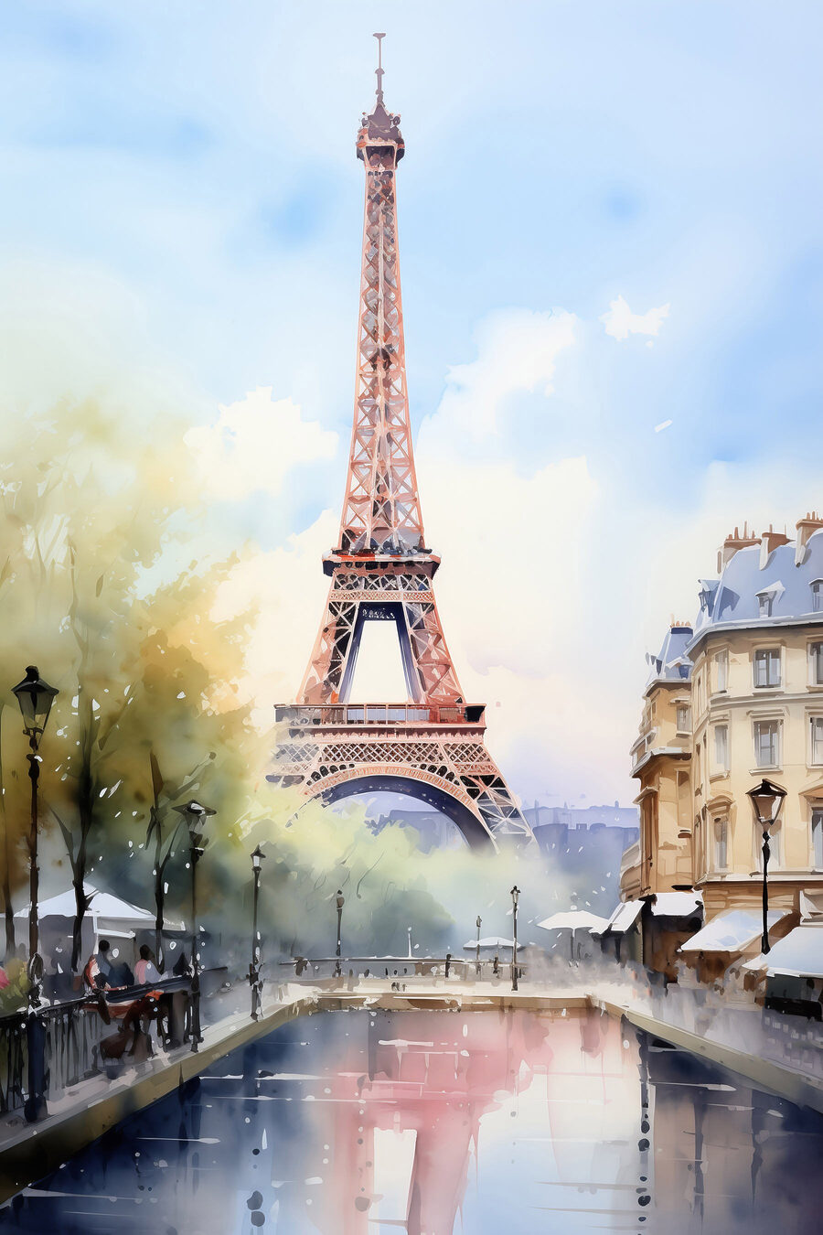 Torre Eiffel no rio — design completo