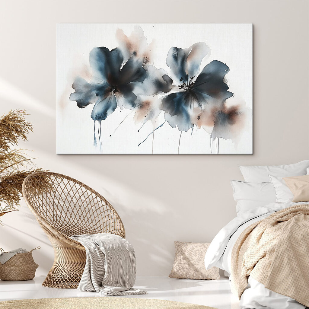 Duas flores azul-esverdeadas — interior 1
