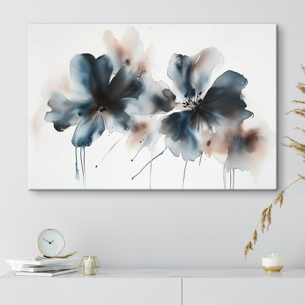 Duas flores azul-esverdeadas — interior 2