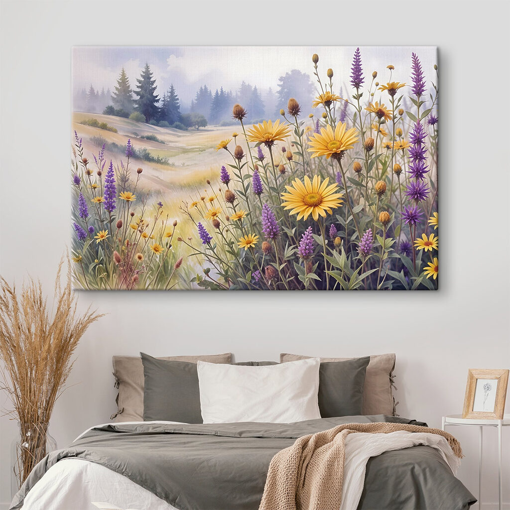 Flores amarelas na névoa — interior 2
