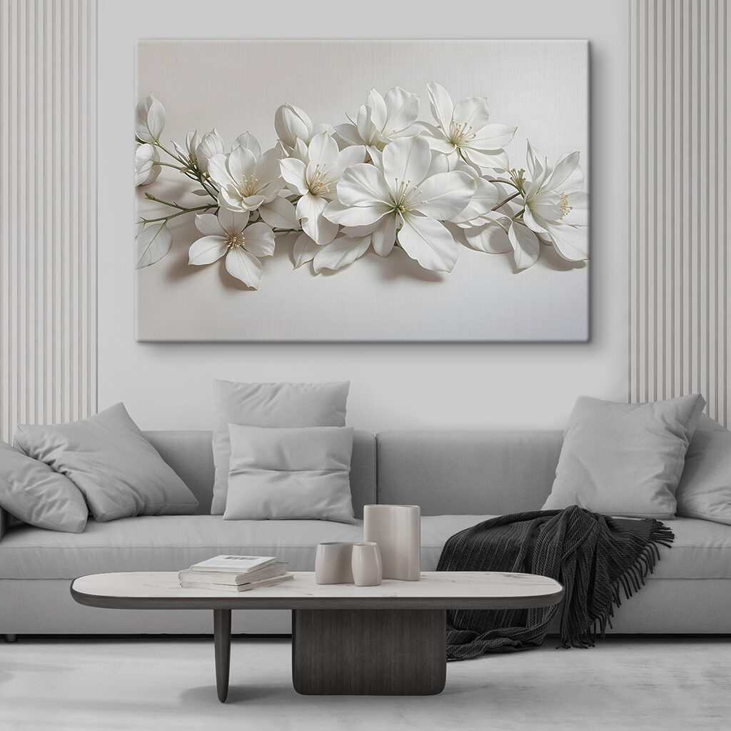 Silêncio em flor branca — interior 1