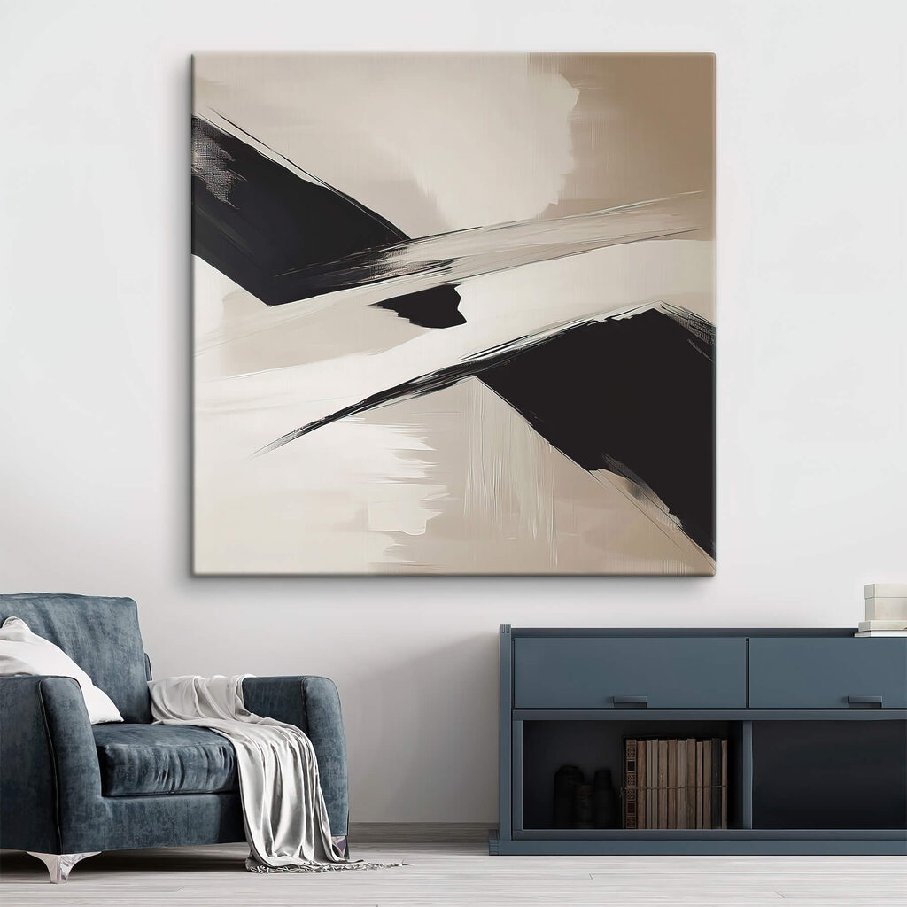 Traços pretos sobre areia — interior 2