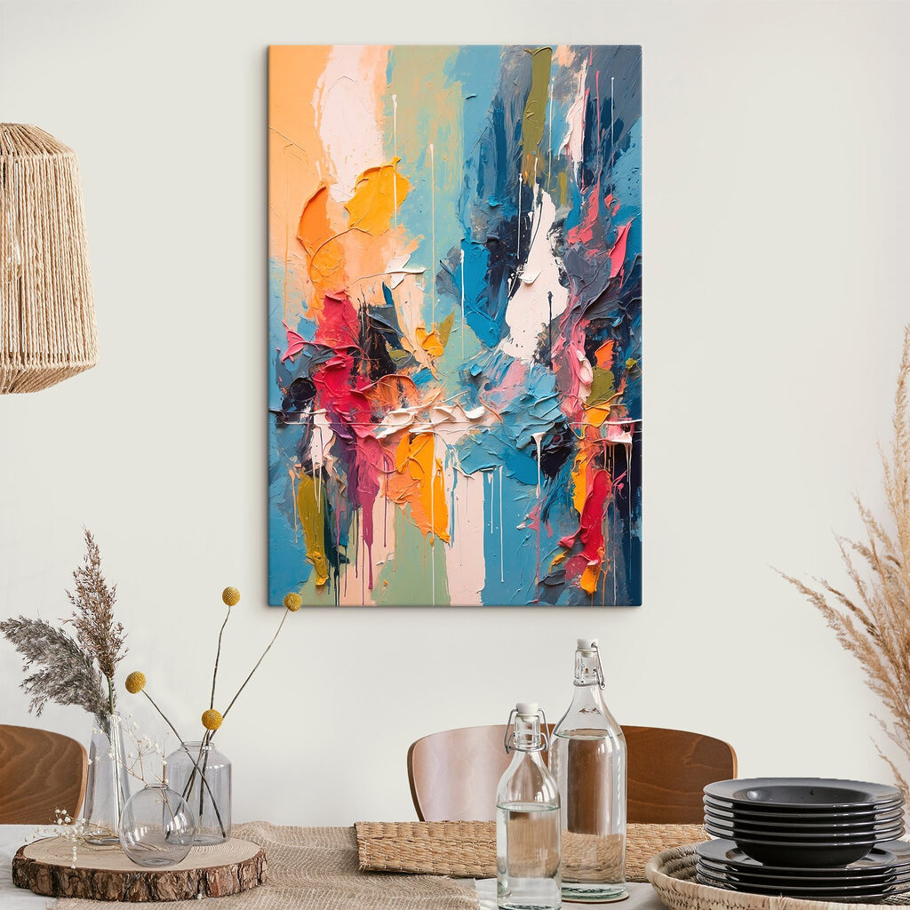 Traços coloridos em faixas — interior 3