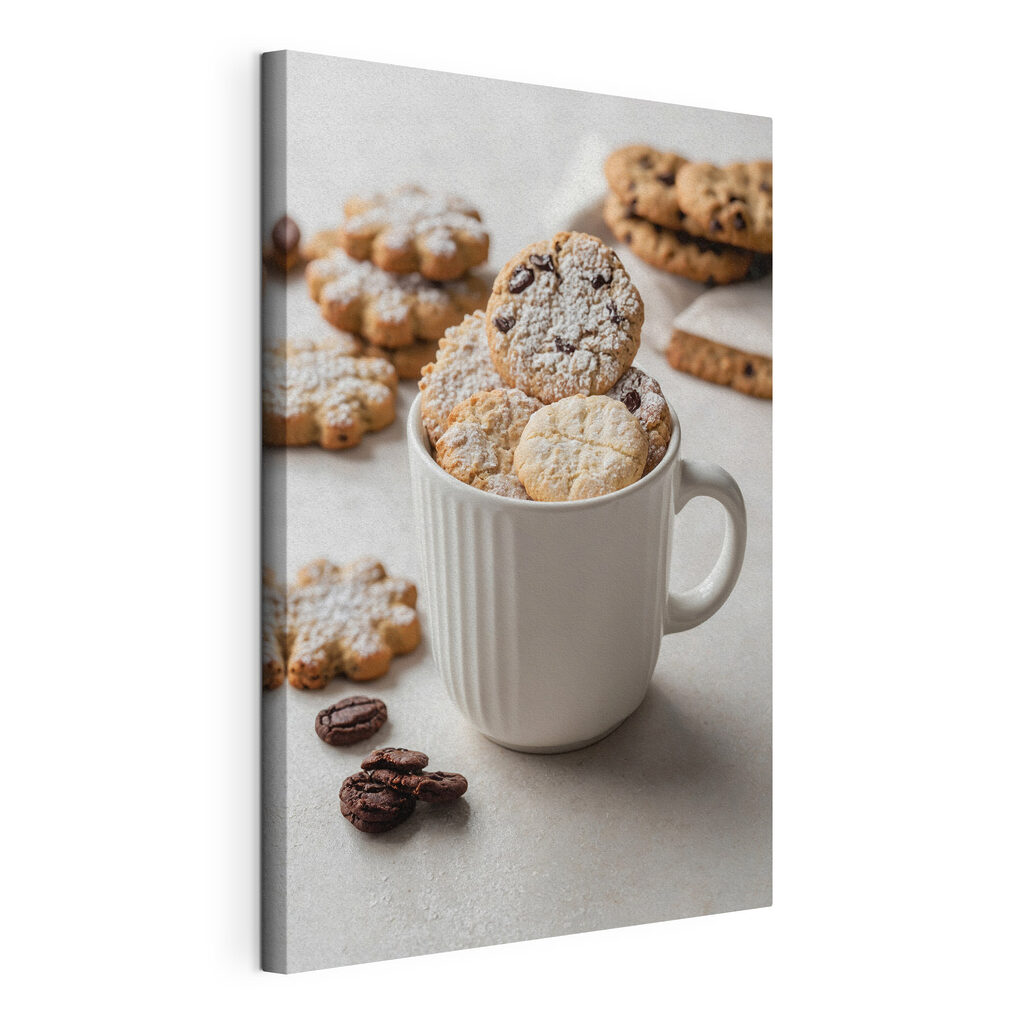 Biscoitos numa caneca — vista do produto