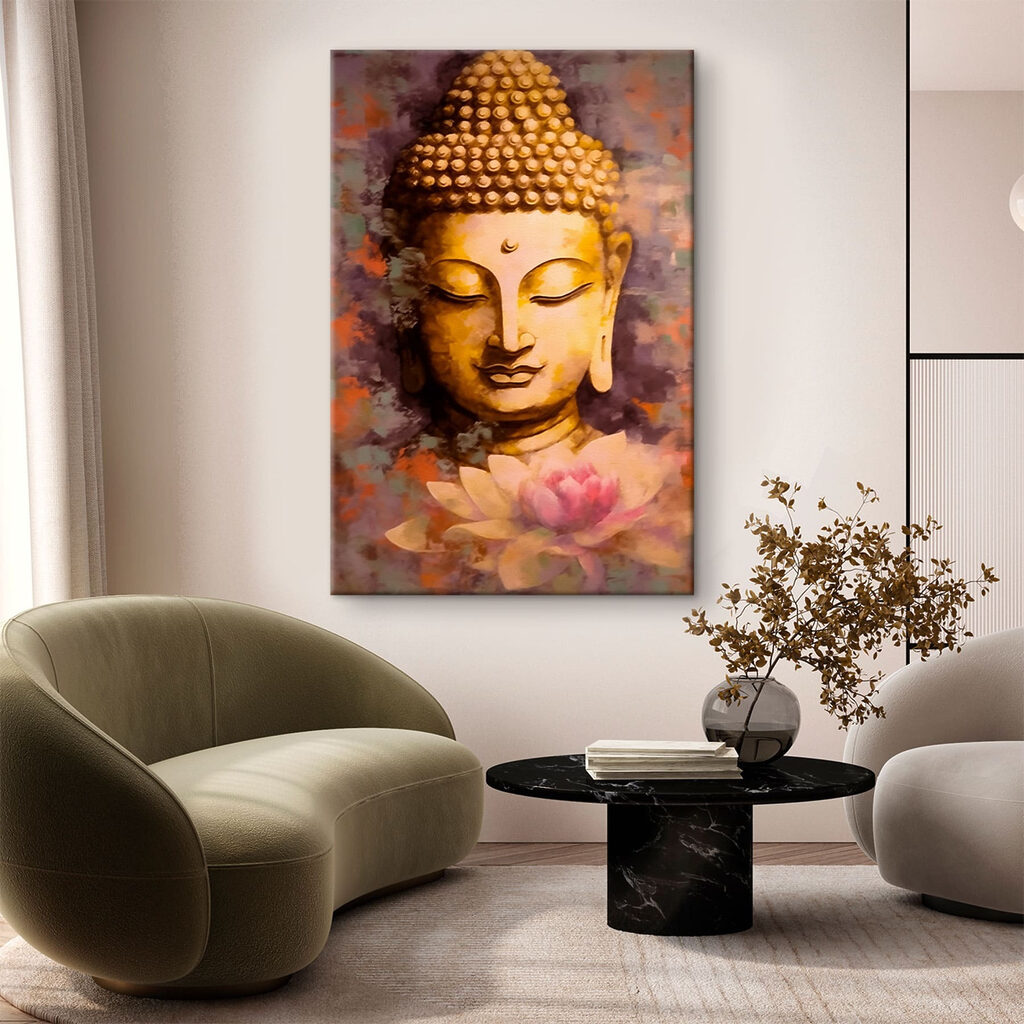 Buda sobre lótus rosa — interior 2