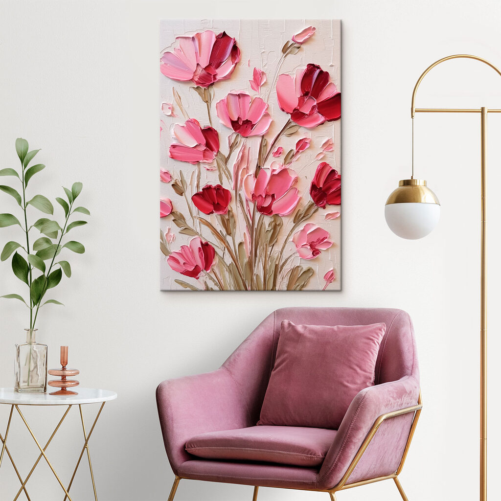 Papoilas cor-de-rosa — interior 1