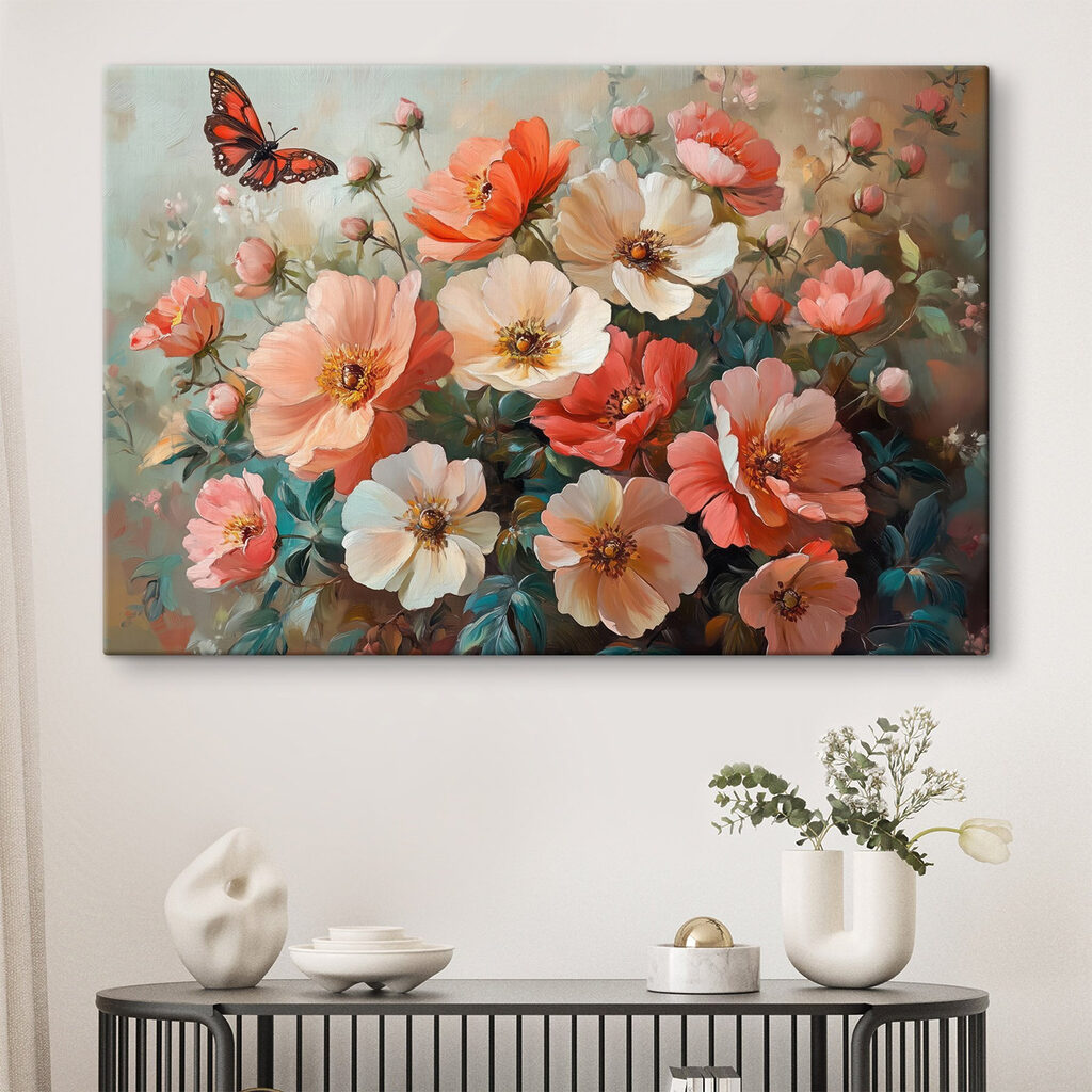 Borboleta entre flores silvestres — interior 1