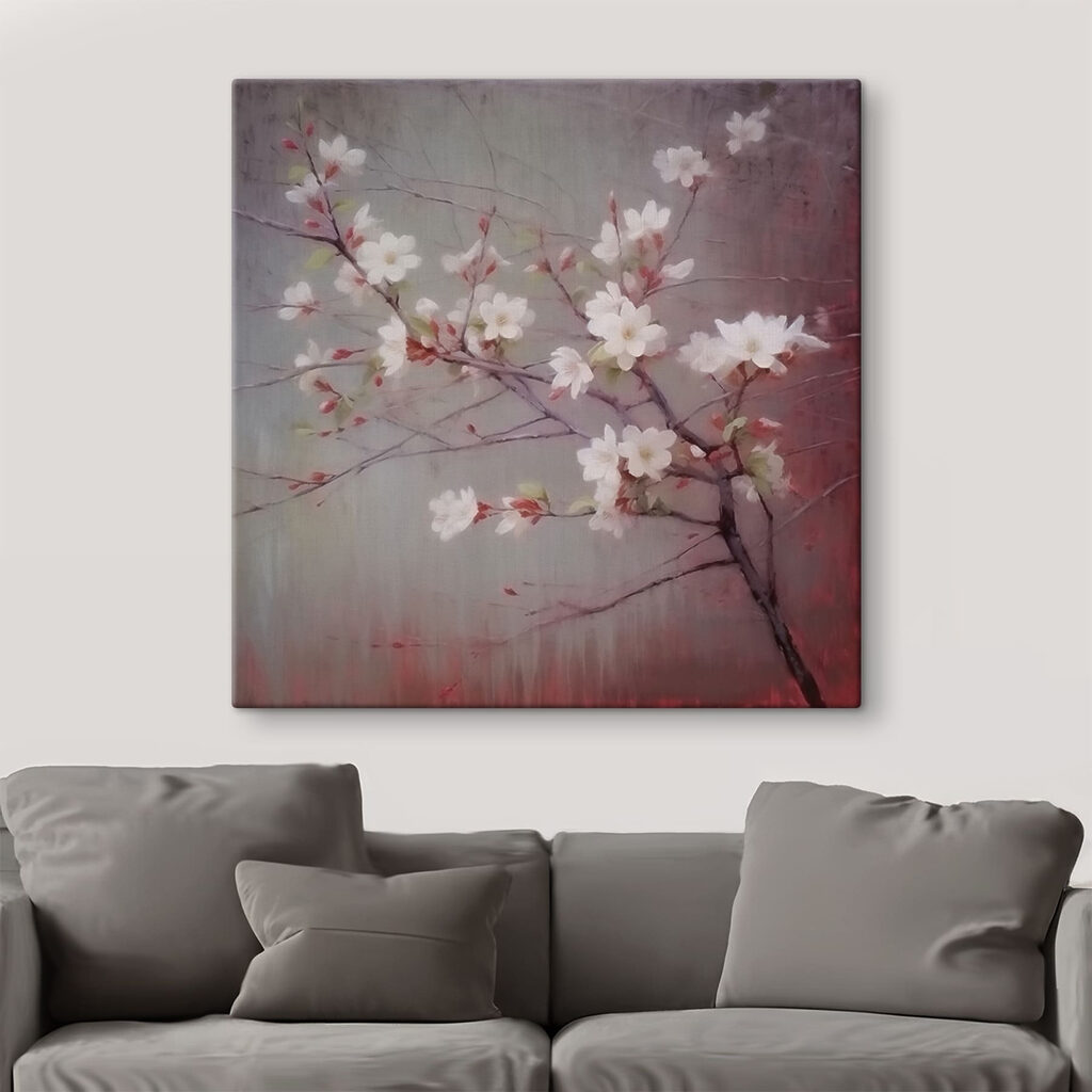 Flores em rosa-velho — interior 2