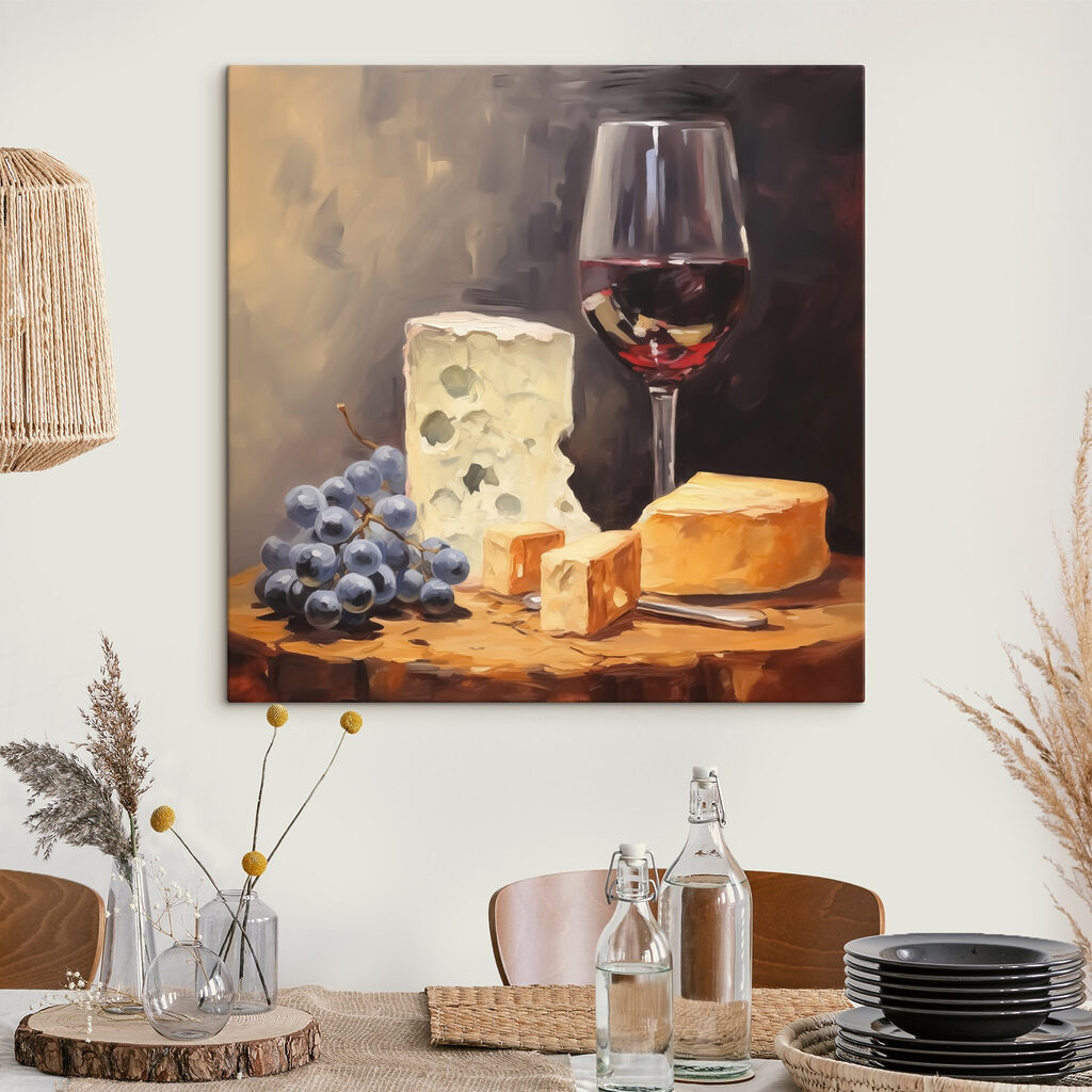 Vinho junto ao queijo — interior 1