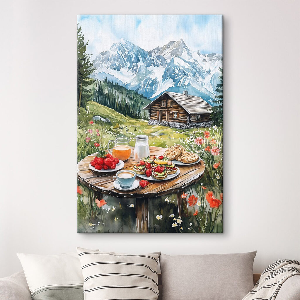 Pequeno-almoço junto ao chalé — interior 2