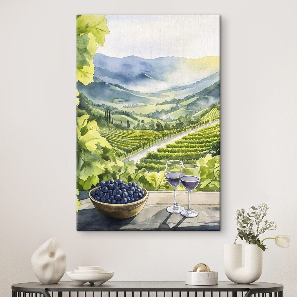 Vinho sobre vinhas verdes — interior 2