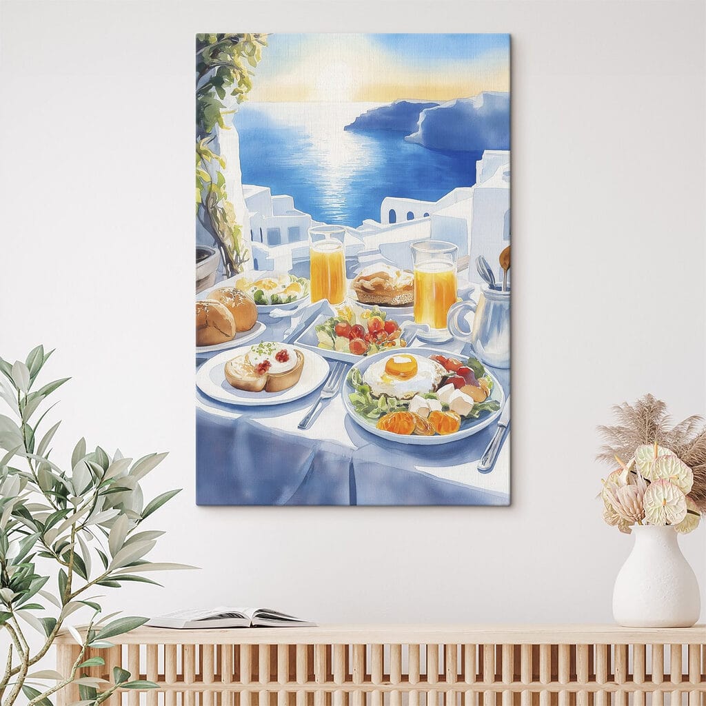 Pequeno-almoço sobre falésias azuis — interior 2