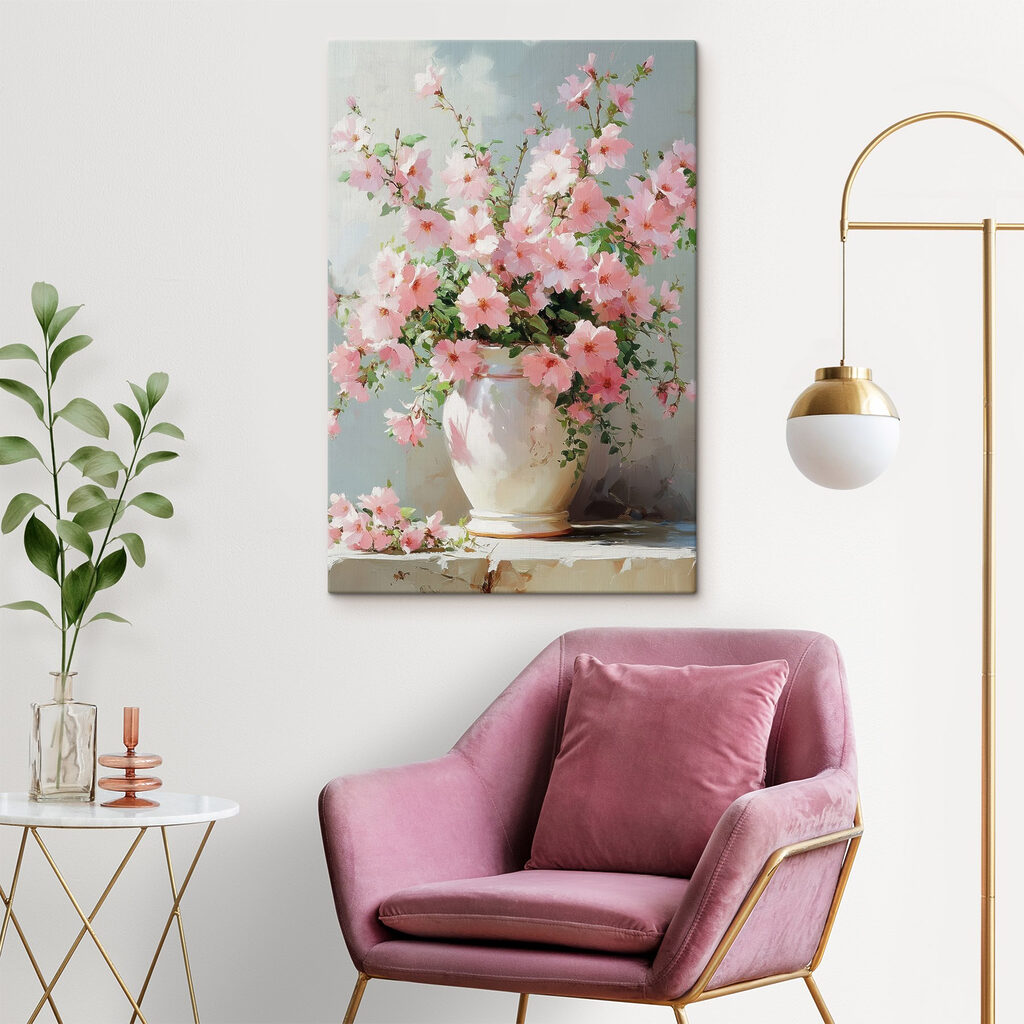 Flores num vaso creme — interior 2