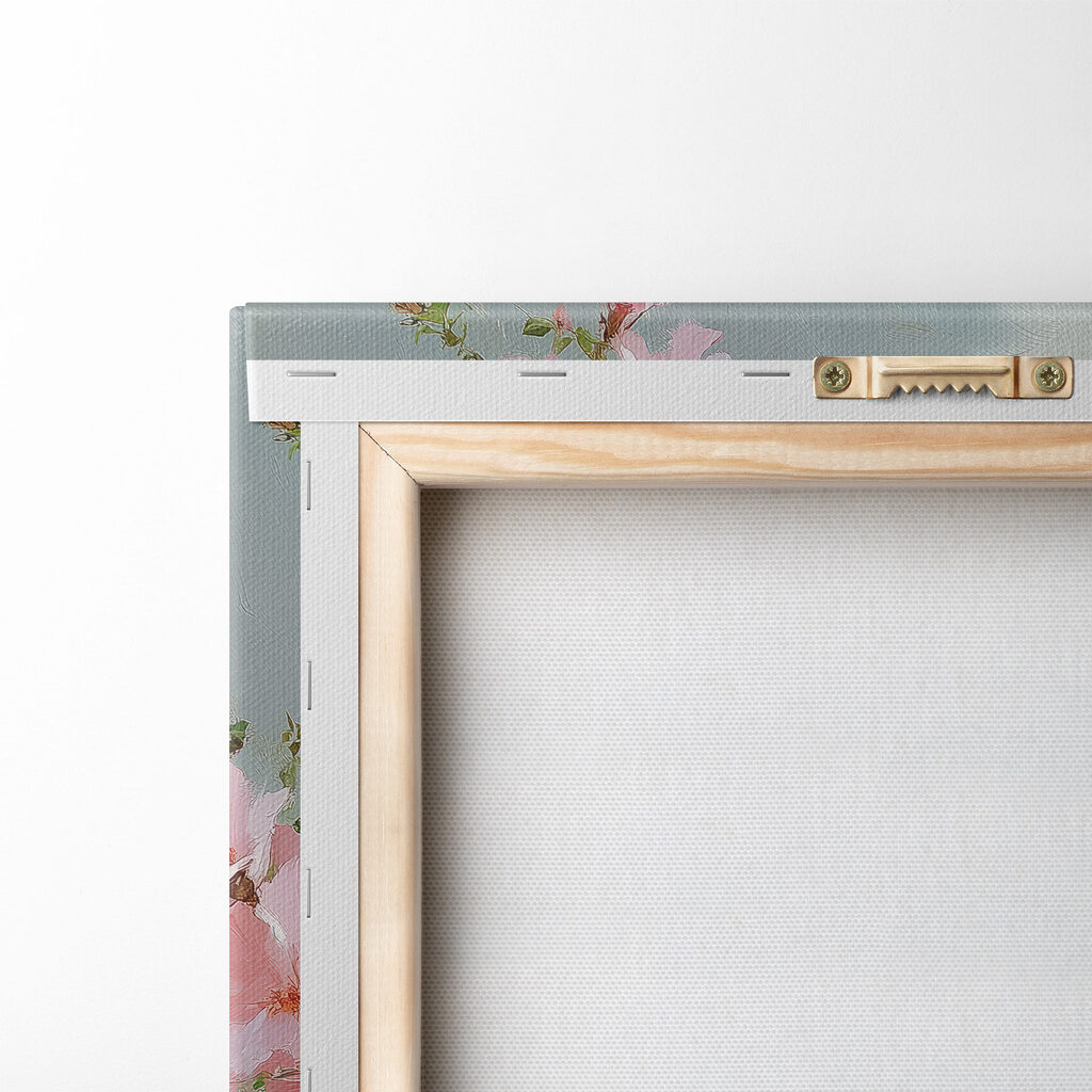 Flores num vaso creme — verso