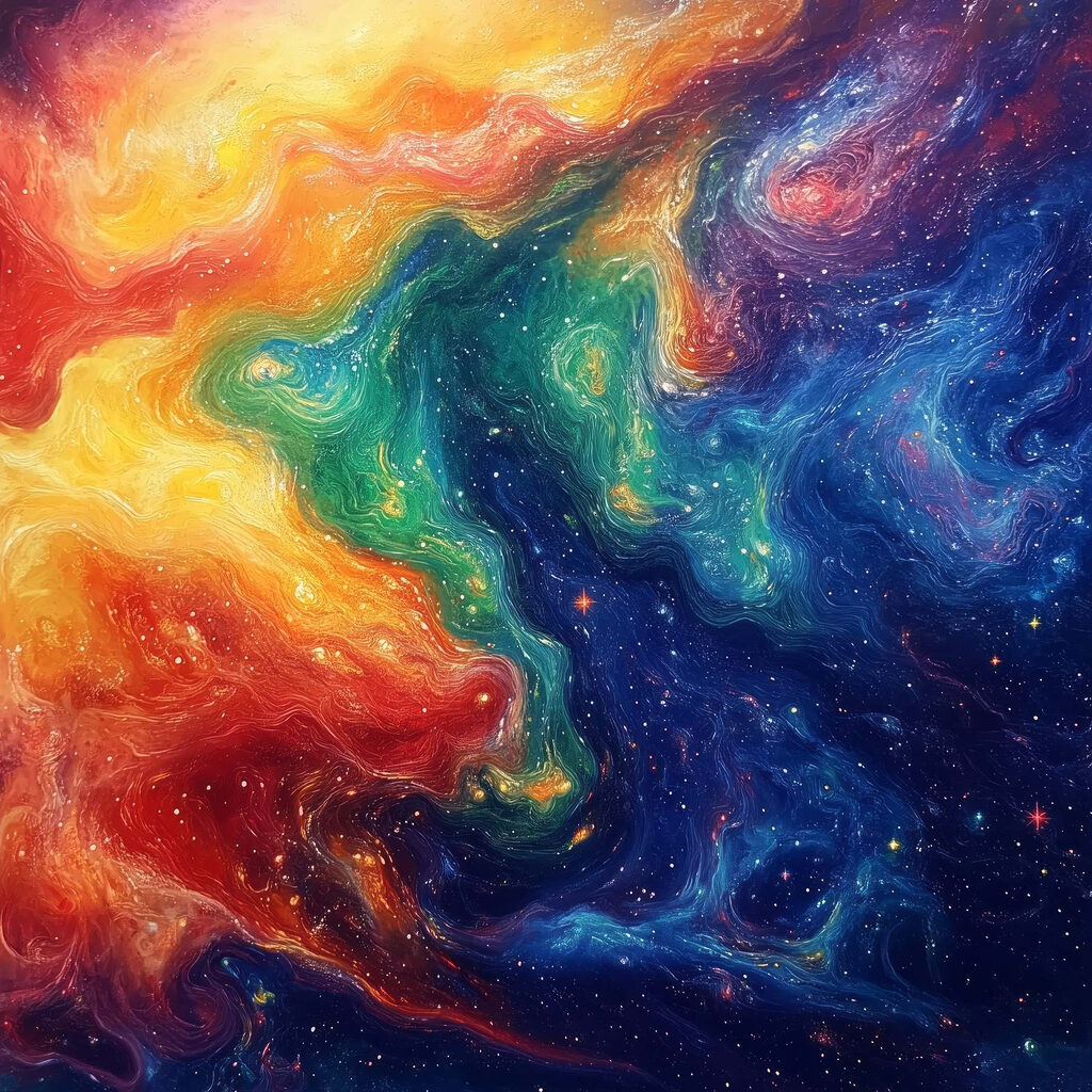 Nebulosas coloridas — design completo