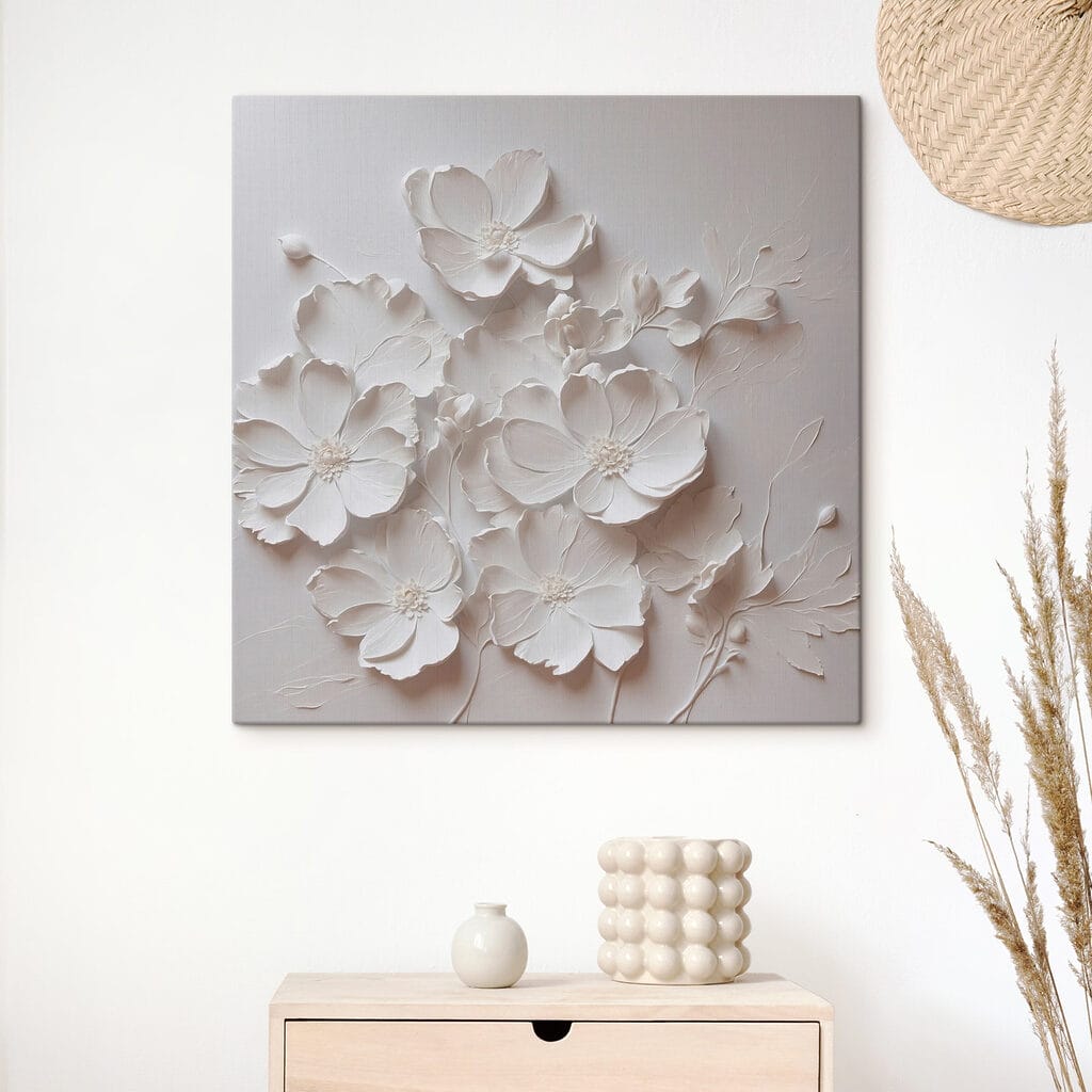 Pétalas soltas e sombras — interior 3