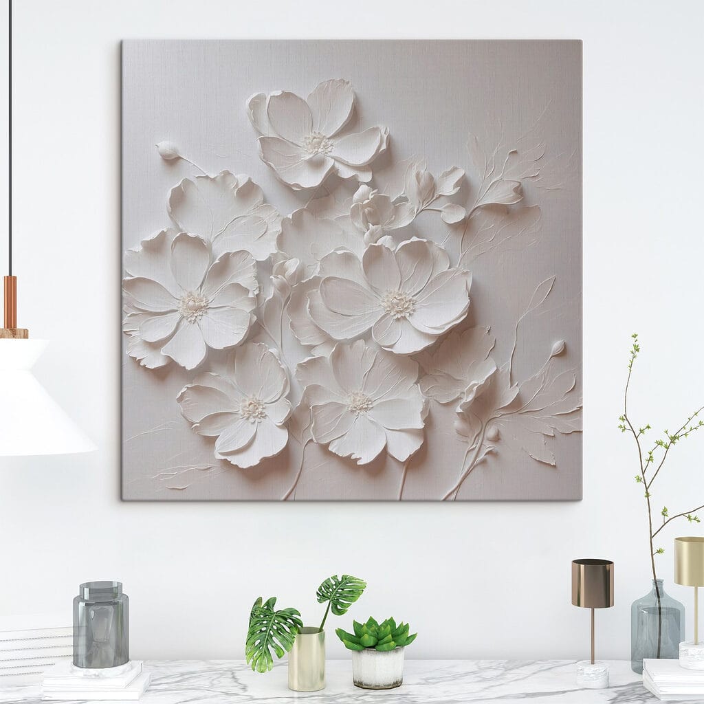 Pétalas soltas e sombras — interior 1
