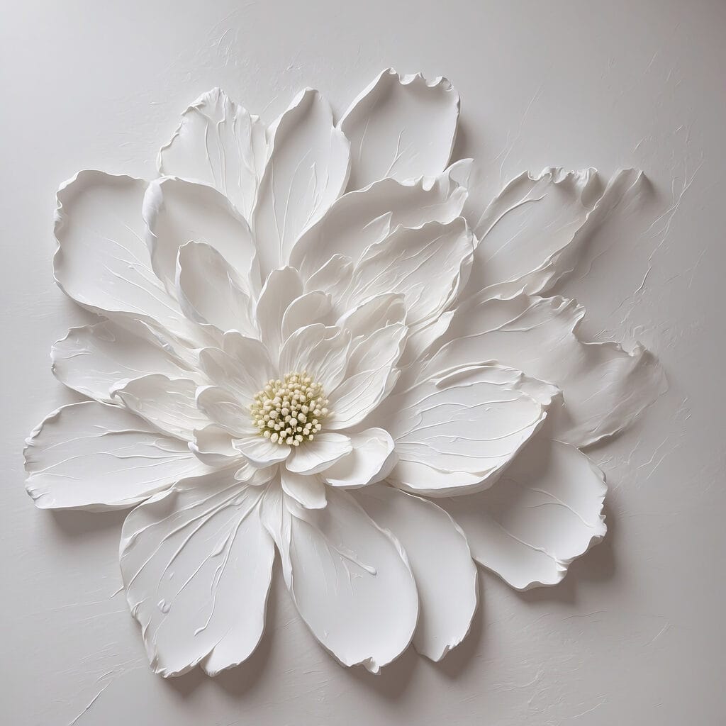 Flor branca isolada — design completo