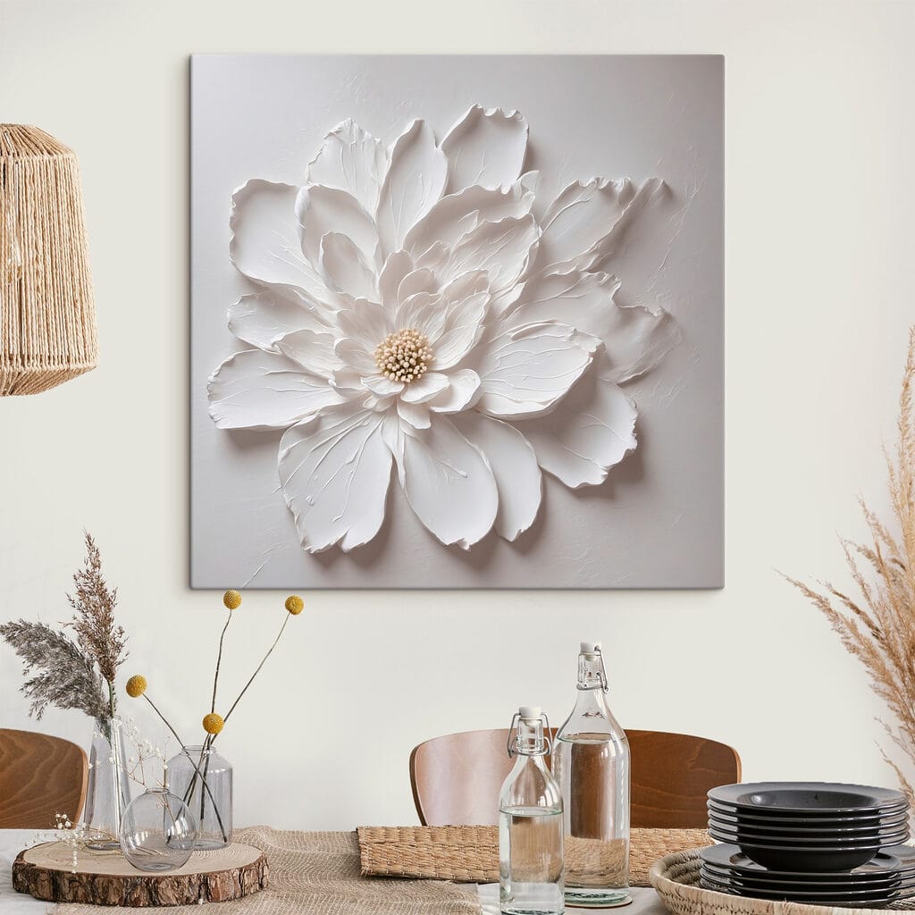 Flor branca isolada — interior 2