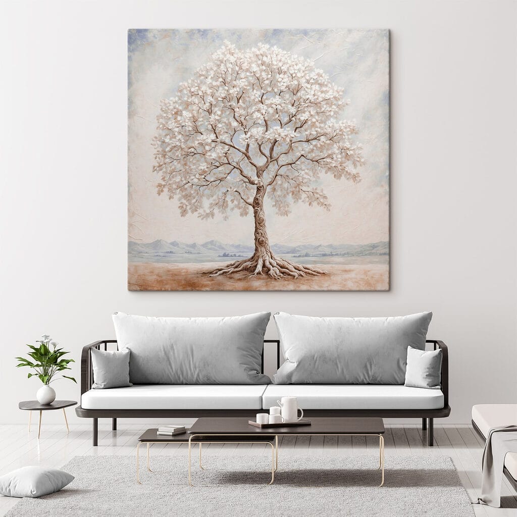 Árvore de flor branca — interior 2