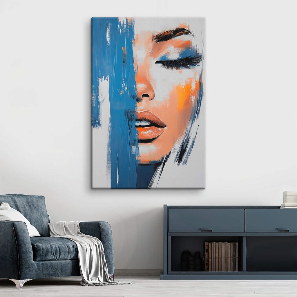 Olhar sob tinta azul — interior 2