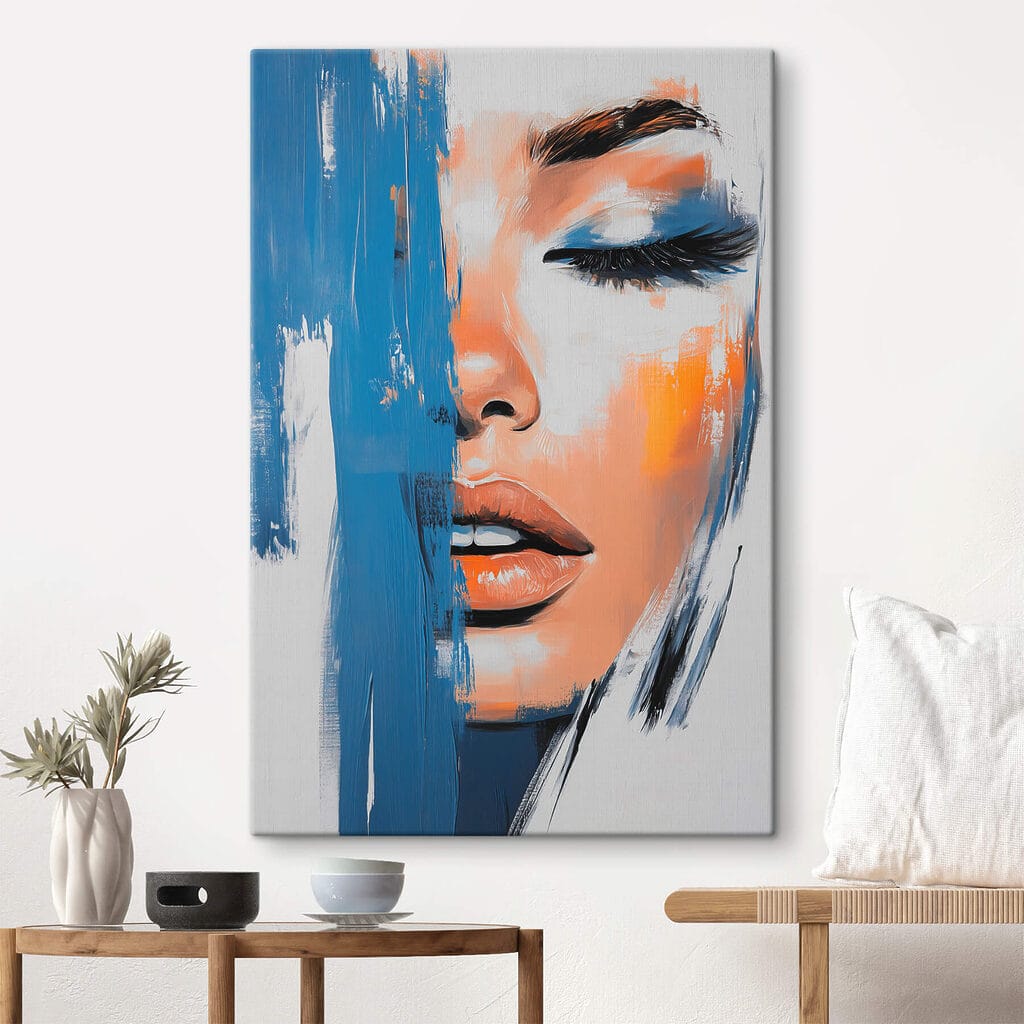 Olhar sob tinta azul — interior 1