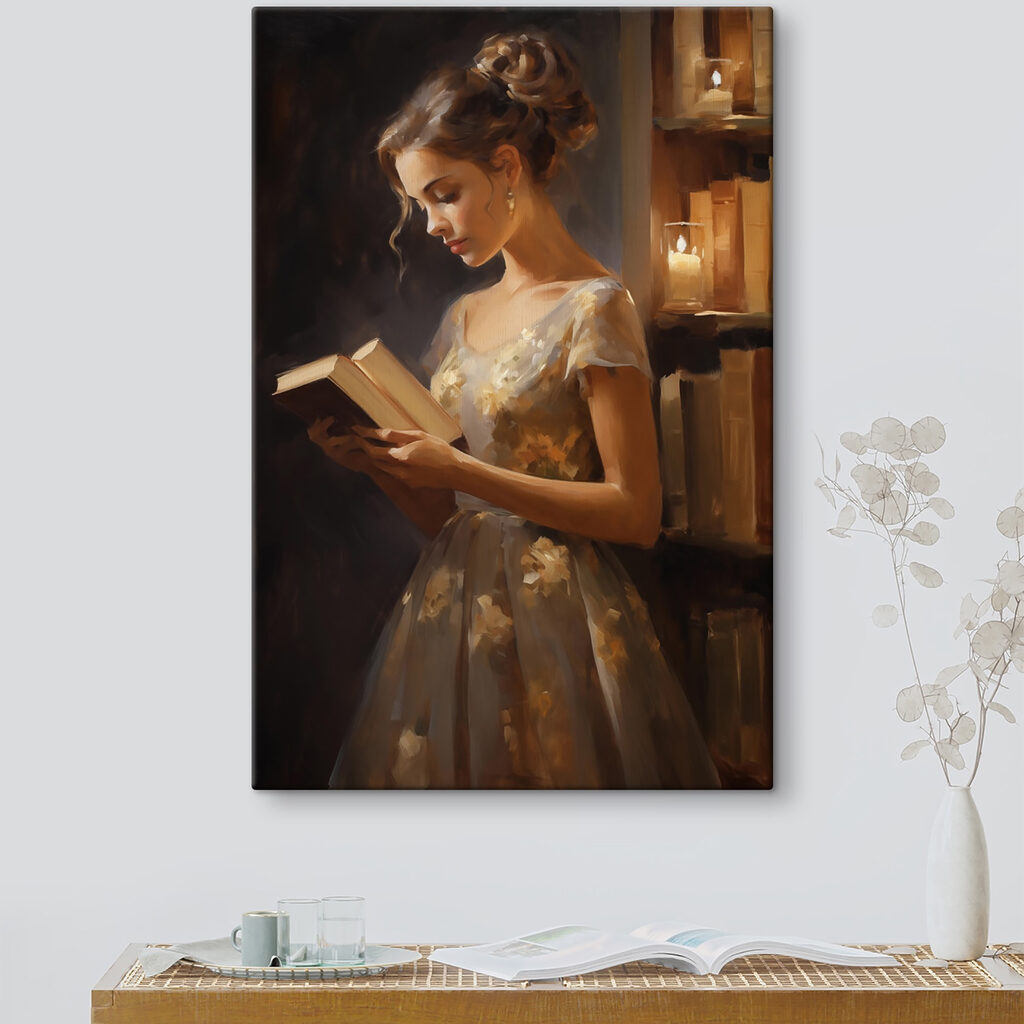 Leitura à luz quente — interior 1
