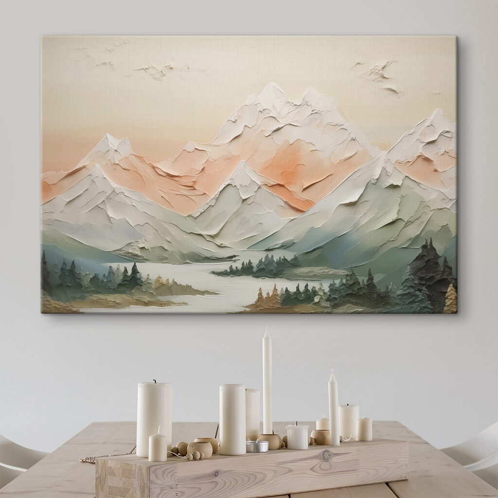 Montanhas sobre o lago — interior 1
