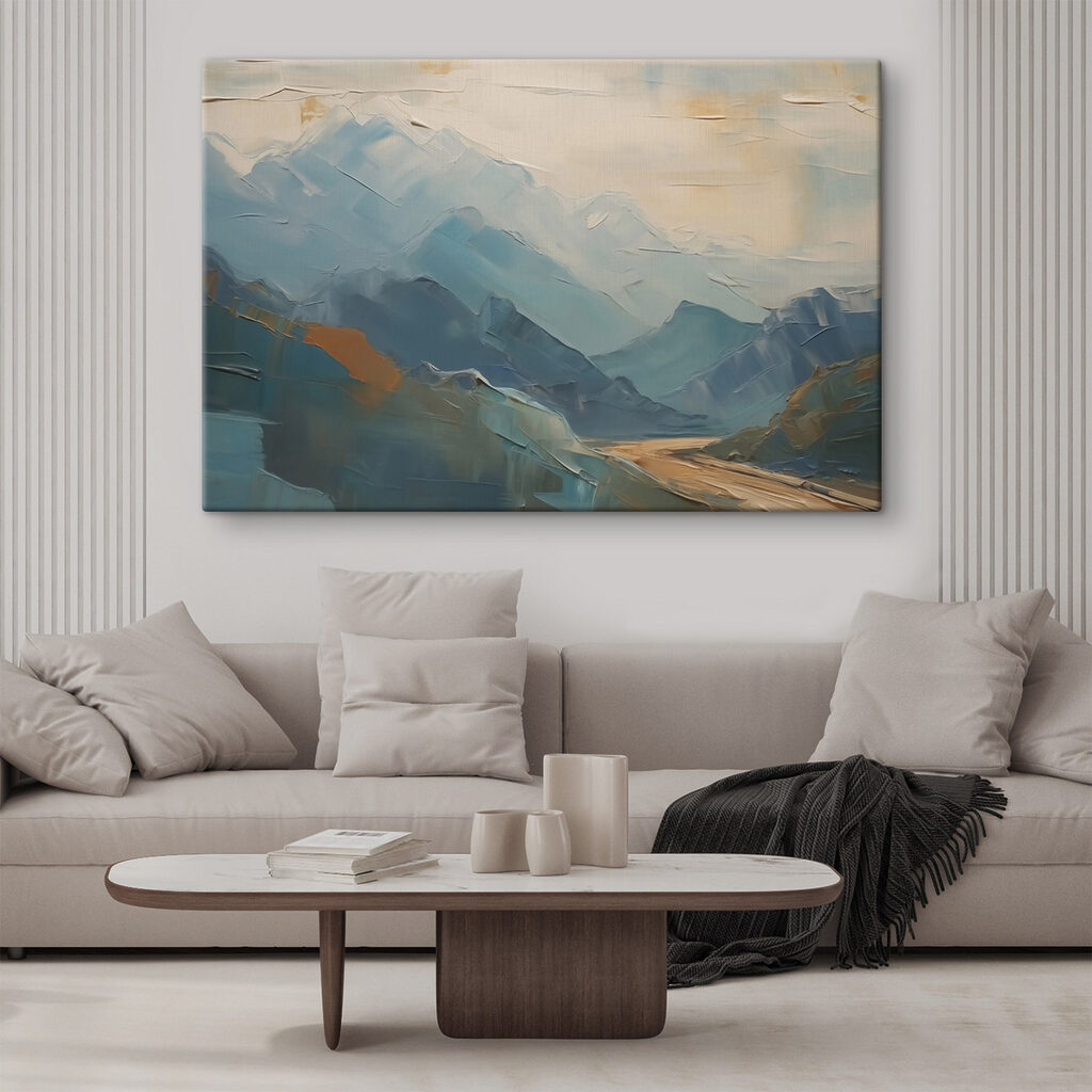 Montanhas azuis e ocre — interior 2