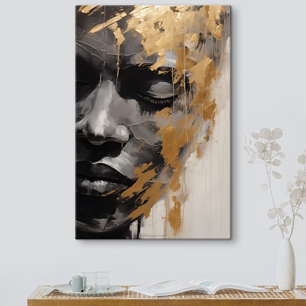 Perfil escuro com dourado — interior 1